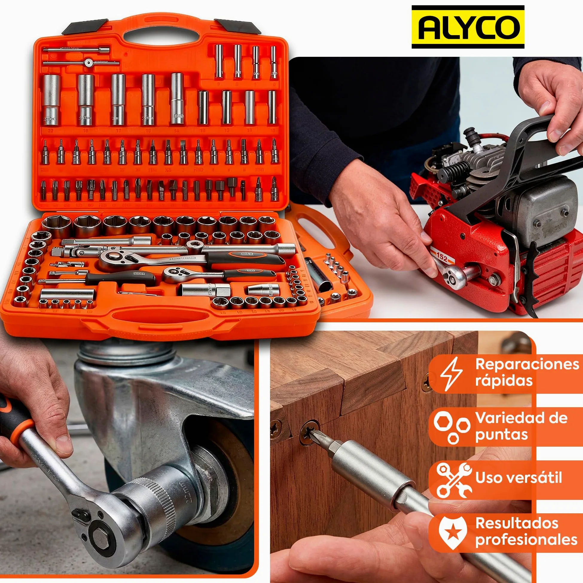 Alyco 192393 zestaw nasadek