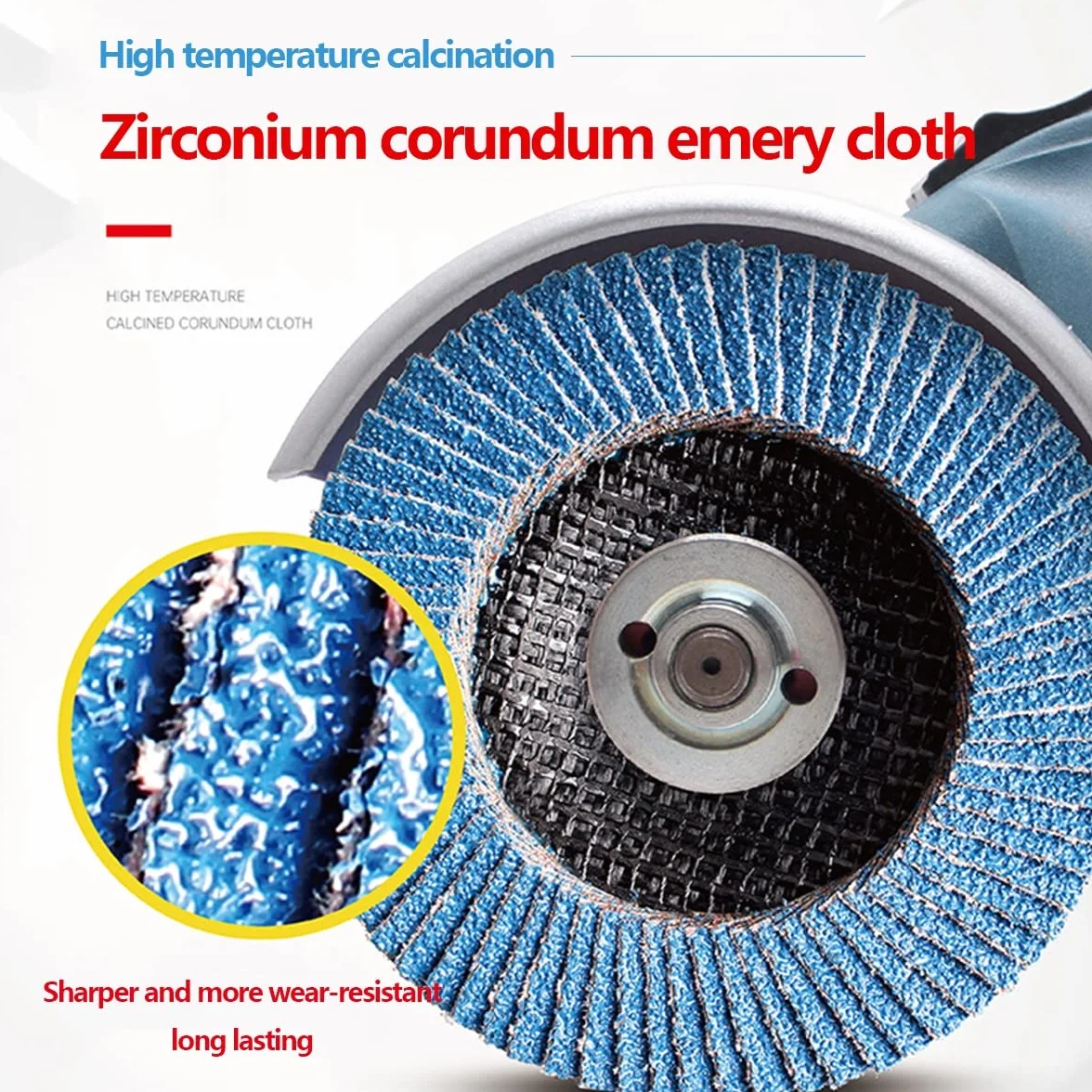 Tarcze szlifierskie, Ściernica 100 z osłoną tworzywa sztucznego, cyrkokorund, materiał ścierny, średnica zewnętrzna mm, otworu 16, ziarnistość 240/50 szt(50 Pcs)