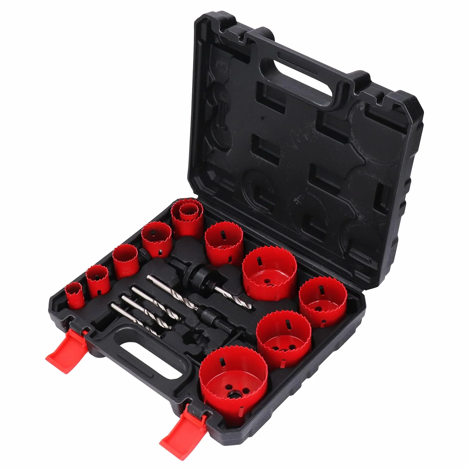Wakects Zestaw Otwornic Bi Metal Zestaw Bitów do Otwornic HSS 18 szt. 3 4 do 2 11 16 Cali 40 Mm Głębokość Cięcia w 11 Rozmiarach dla Użytkowników z Cienkiego Metalu, Drewna, Tworzyw Sztucznych, PCV