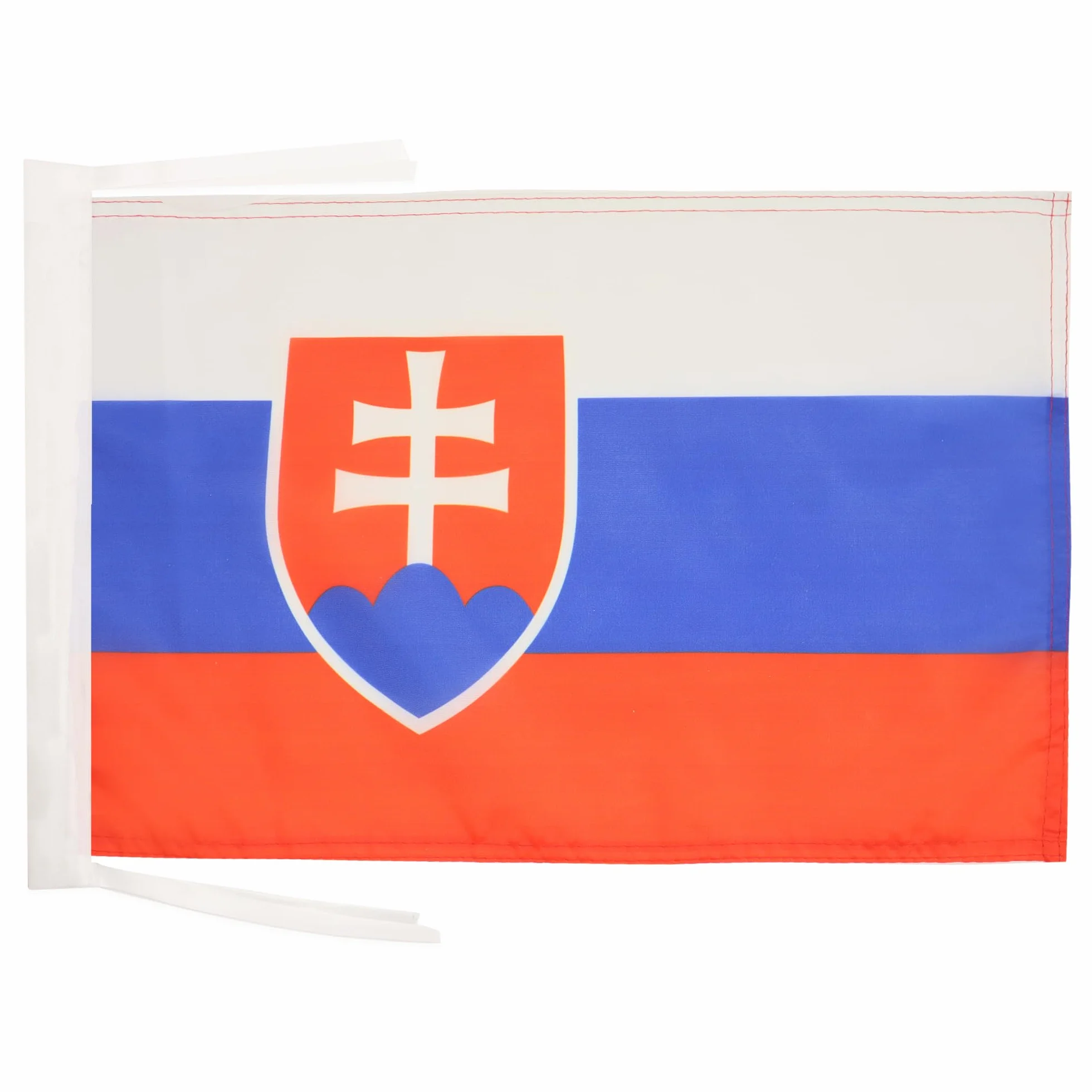 Drapeau Slovaquie en Polyester 100D 45cm x 30cm avec Cordelettes