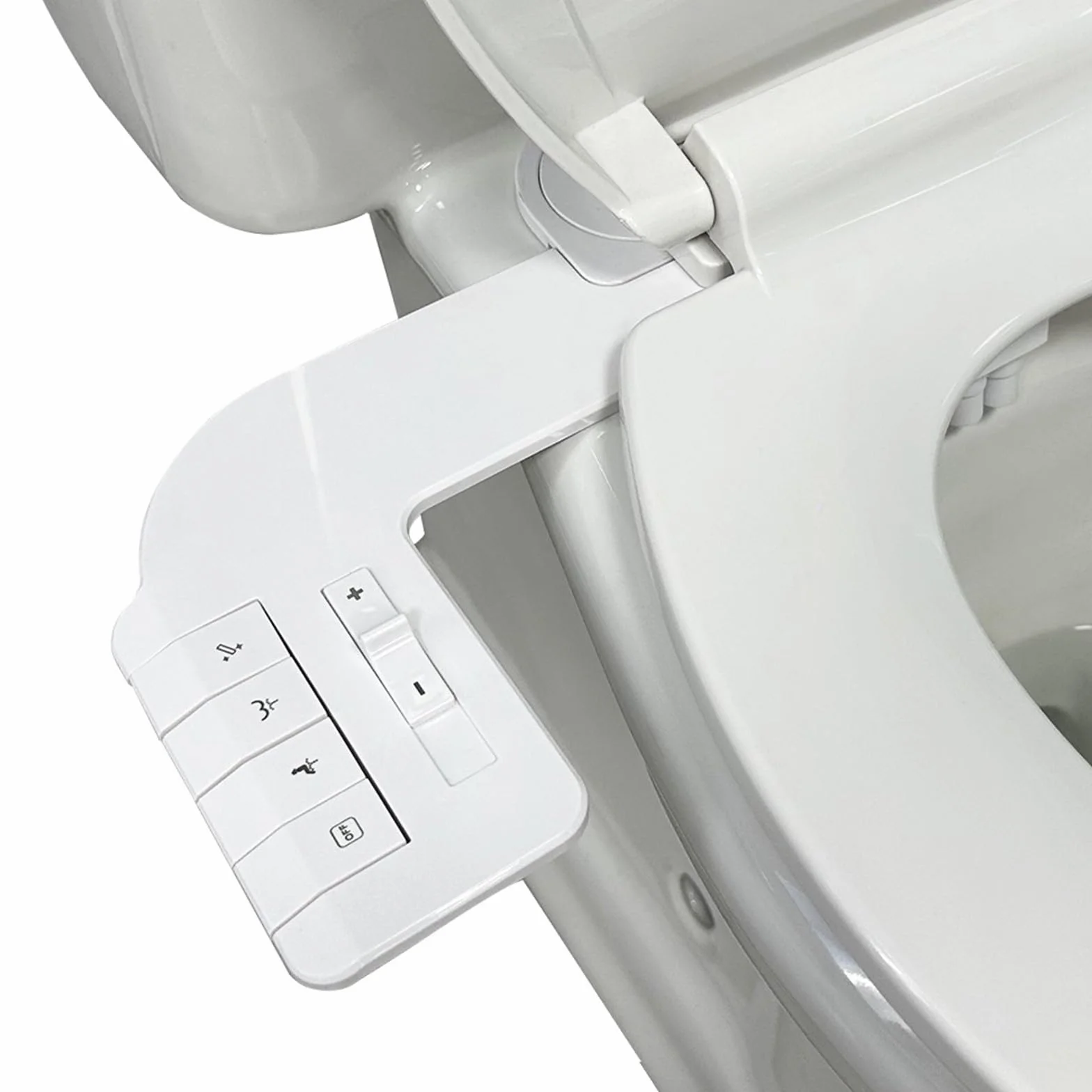 Podkładka bidetowa do toalety z dwoma wylotami i regulowanym ciśnieniem wody, w tym metalowy wąż ABS konstrukcja łatwa instalacja ręczny bidet posypka