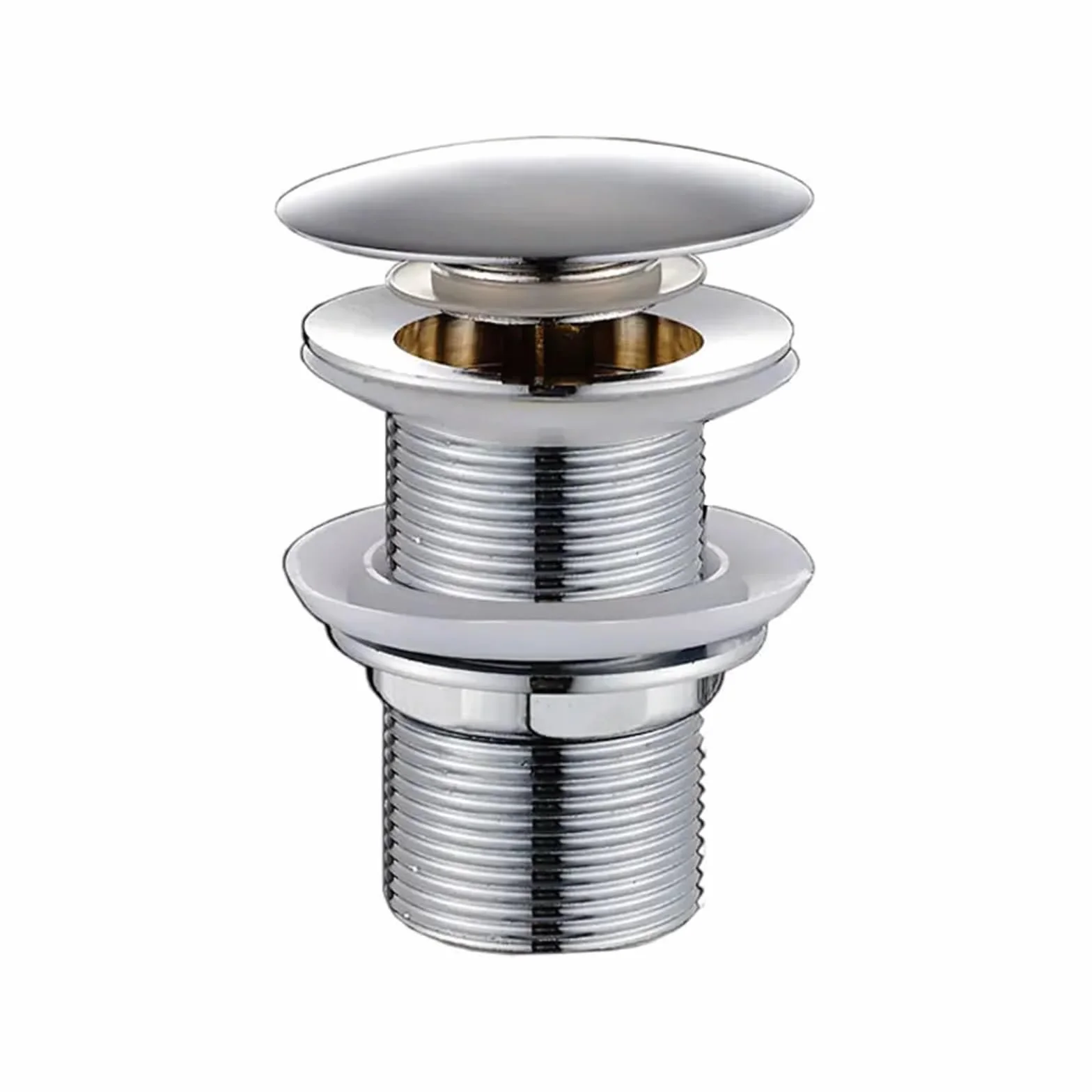 P Pułapka Łazienkowa Umywalka Pułapka Na Butelkę Mosiężna Rura Odpadowa Regulowana Wysokość, Umywalka Zlewozmywak P-Trap Zestaw Rury odpływowej Chromowane Wykończenie (Odpływ Bez Przelewu)