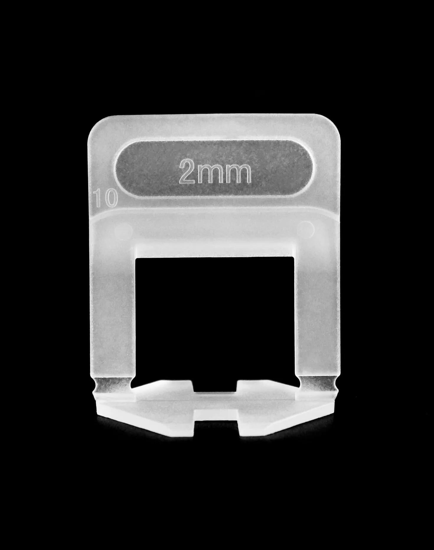 QWORK Zestaw 200 uchwytów do poziomowania płytek 2 mm, uchwyty ułatwiające układanie płytek o wysokości 3-12 mm