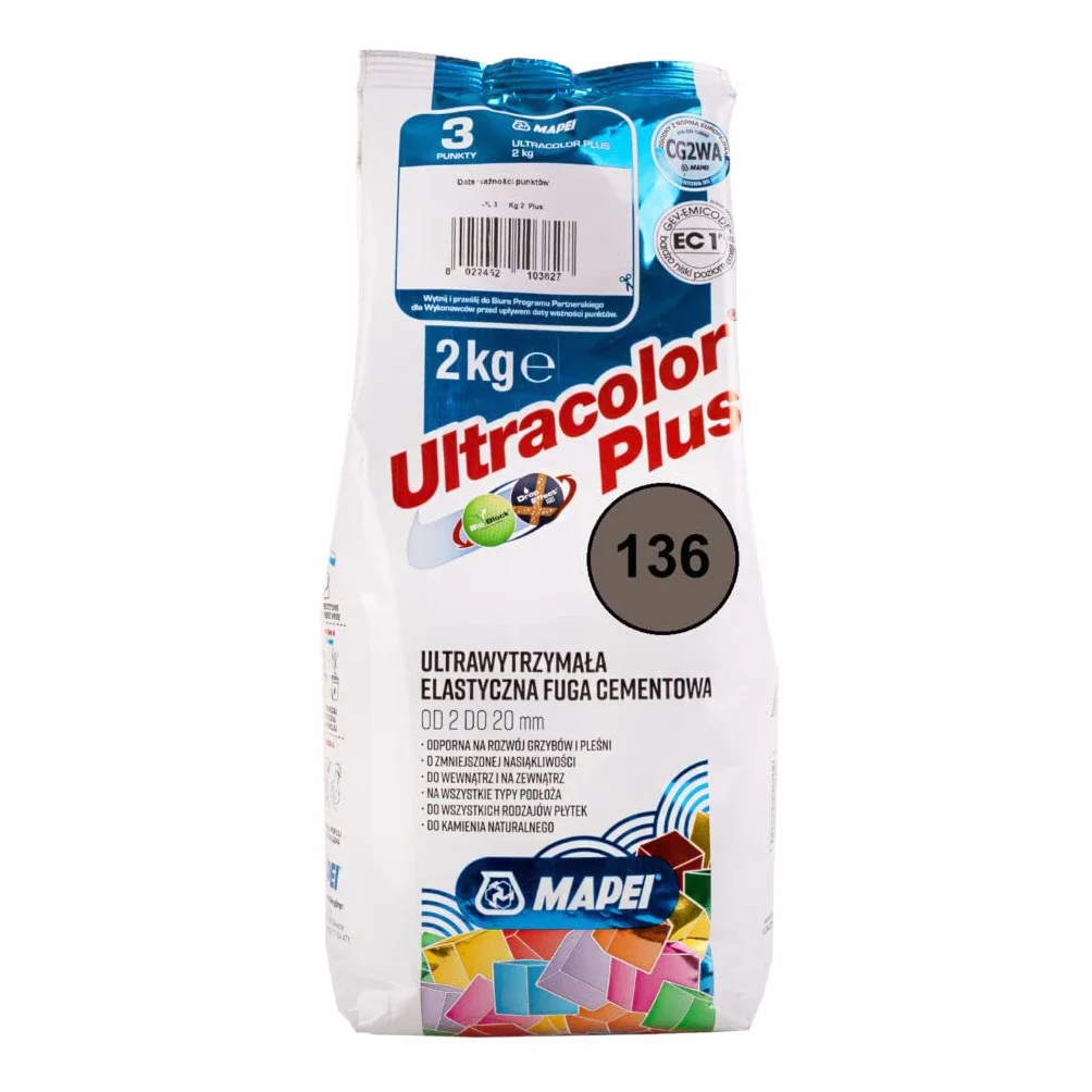 Fuga cementowa MAPEI ULTRACOLOR PLUS 2kg 136 brunatny