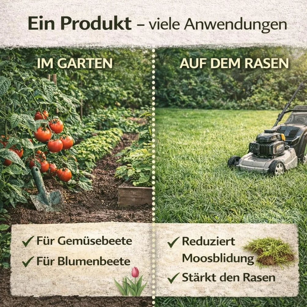 GiDeli Wapno Dolomitowe 5 kg – Wapno ogrodowe podnoszące pH gleby, bogate w wapń i magnez