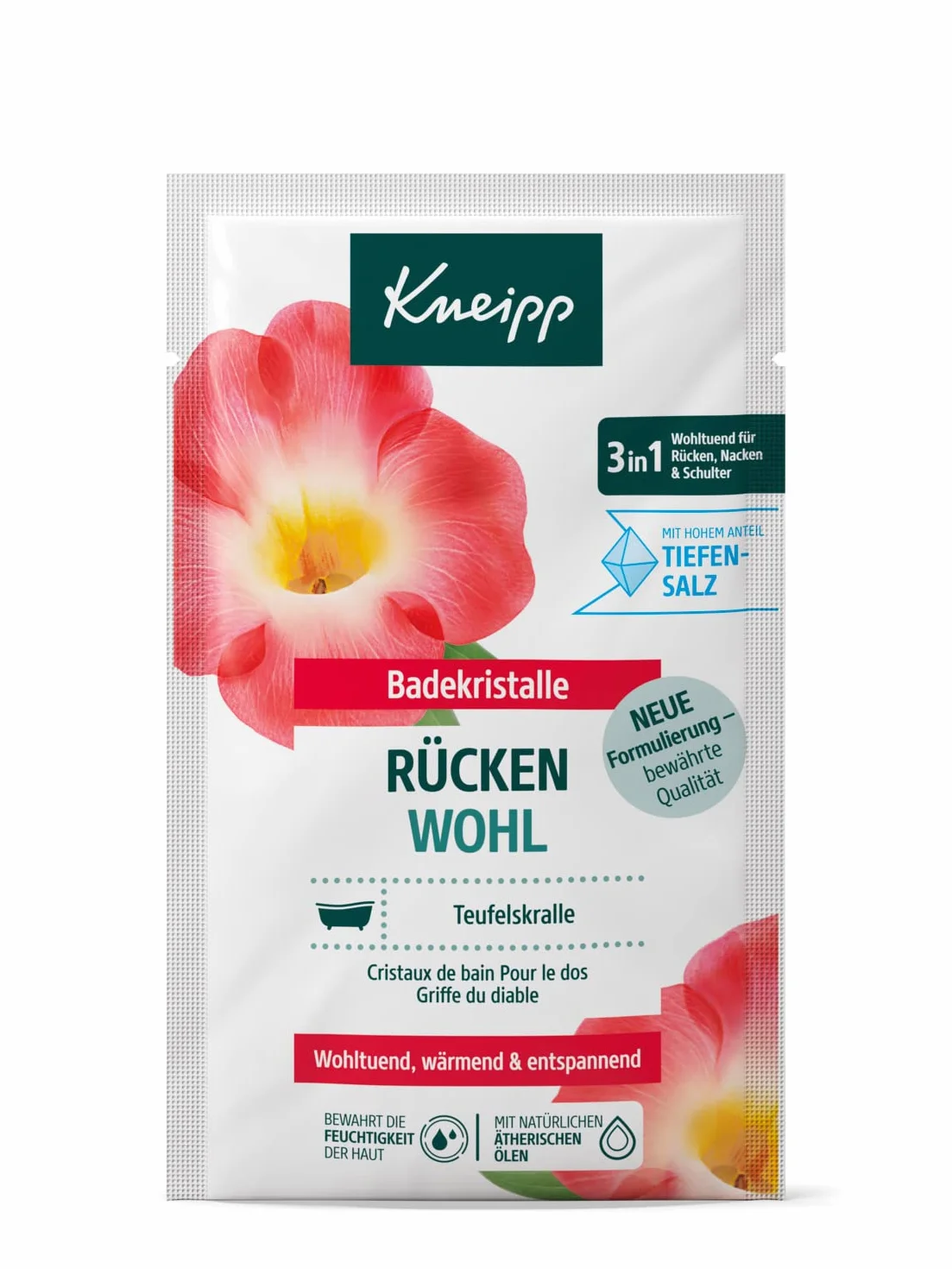 Kneipp Kryształy Kąpielowe, Czerwony, 60 g