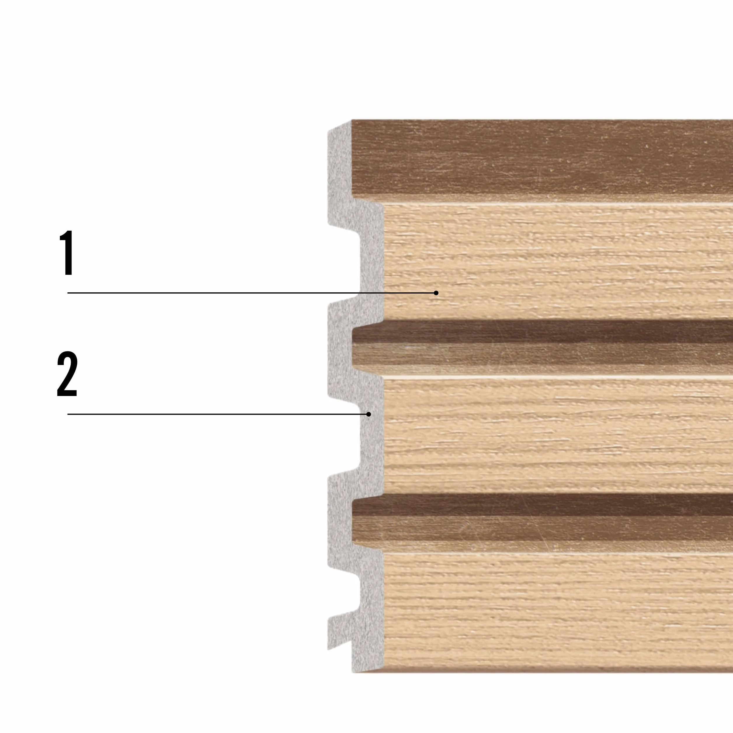 VOX Lamele ścienne R-TRIM LINERIO M NATUR. BLACK 2,65x35