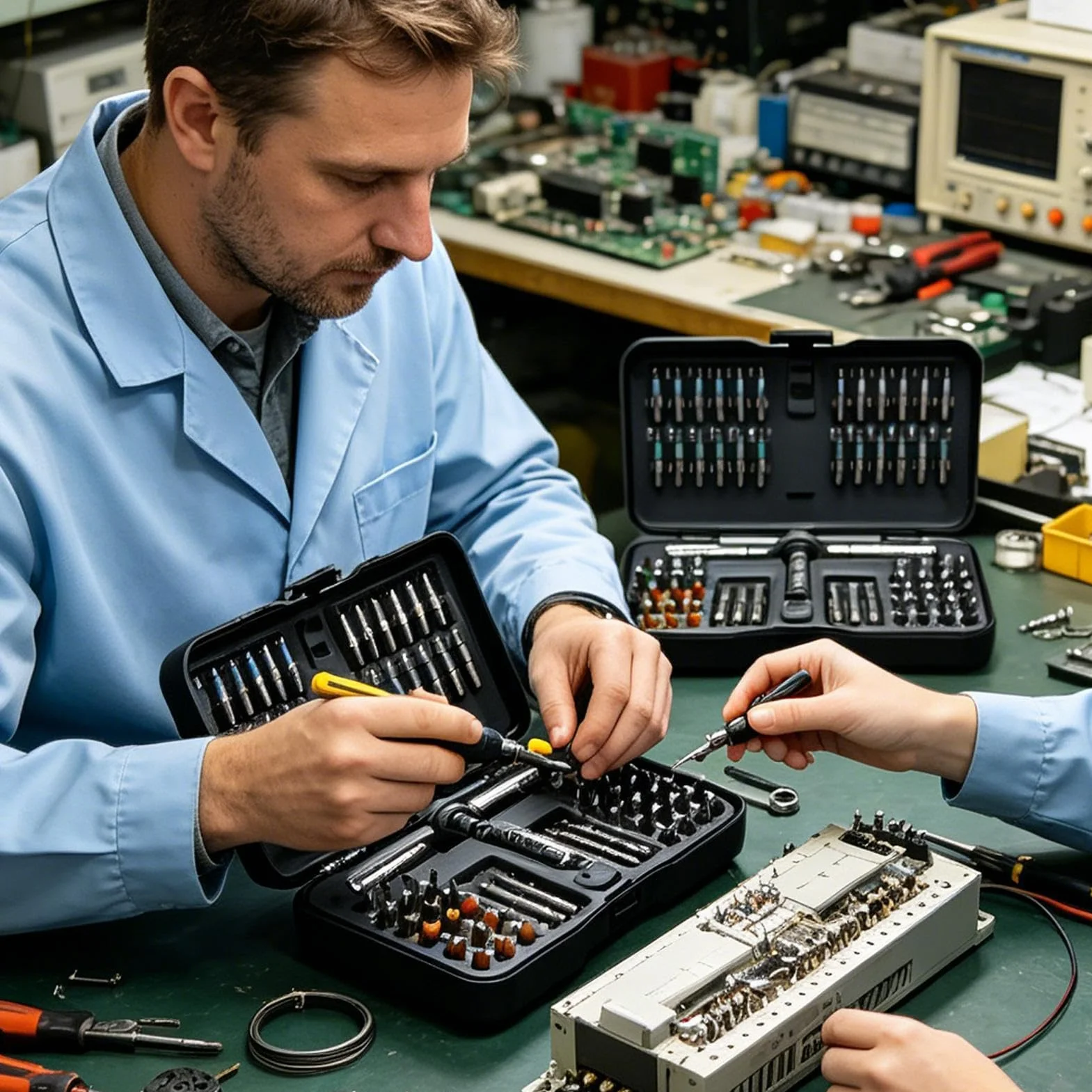 Magnetyczny zestaw wkrętaków z grzechotką – antypoślizgowe wiertła śrubowe, z etui, kompaktowy zestaw grzechotkowy, do naprawy elektrycznej, komputera, dla entuzjastów modeli, miłośników telefonów