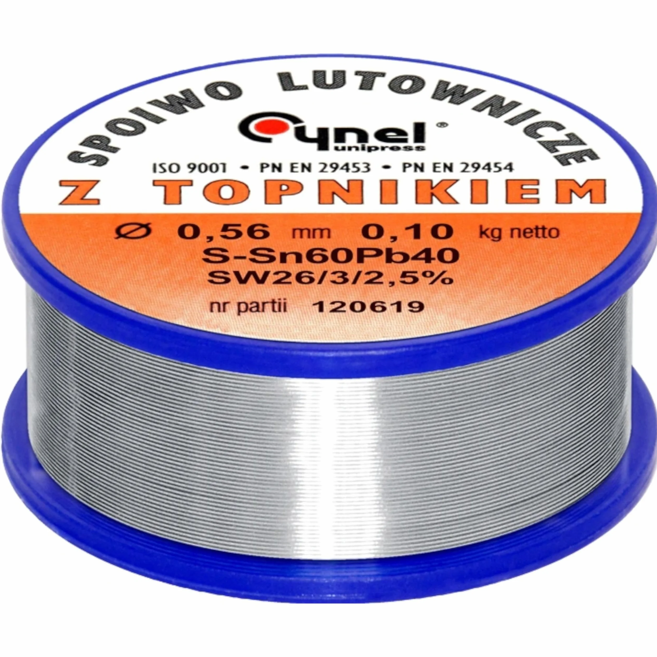 CYNA DO LUTOWANIA Z TOPNIKIEM SPOIWO 100G 0,56MM