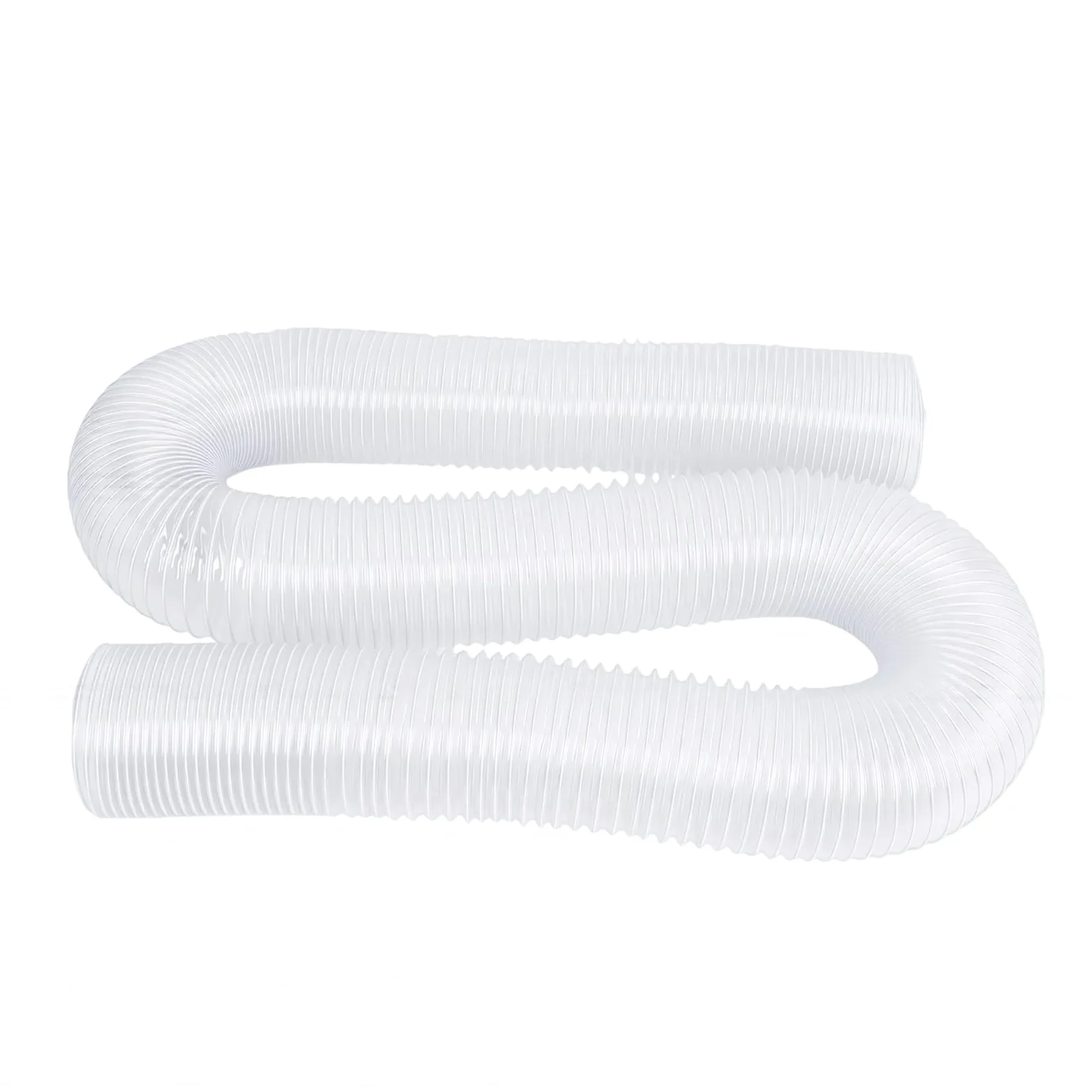 GOWENIC Wąż do Odsysania Pyłu Warsztatowego 6m X 10cm Przezroczysty PVC |Elastyczny wąż Ssący ze Zwojem z Drutu ze Stali Węglowej do Odpylacza Obróbki Drewna