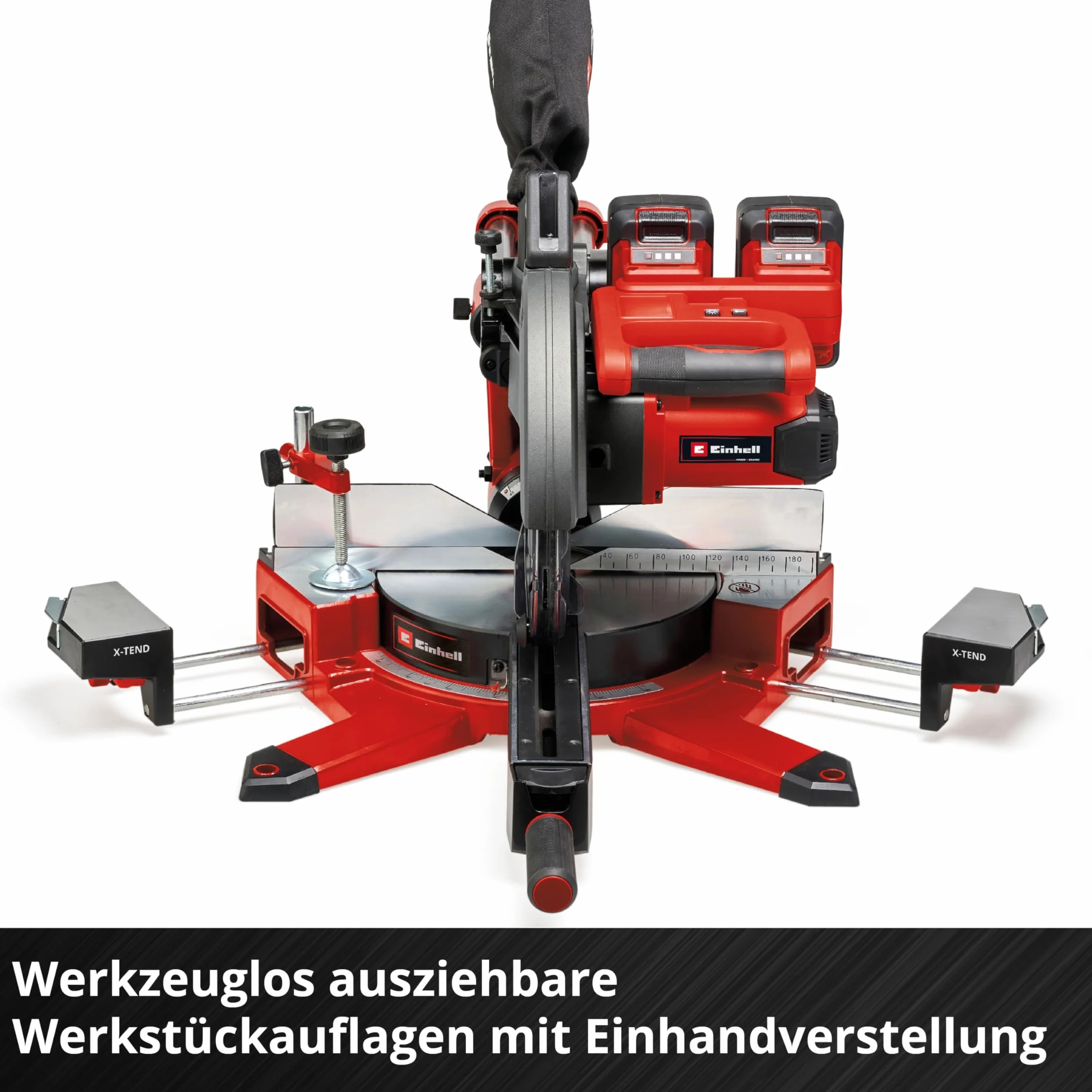 Einhell TE-SM akumulatorowa piła promieniowa 36/10 L Li-Solo Power X-Change (36 V, ostrze 254 mm, prędkość 3800 obr./min, poręczny system przesuwny, laser liniowy, bez akumulatora)