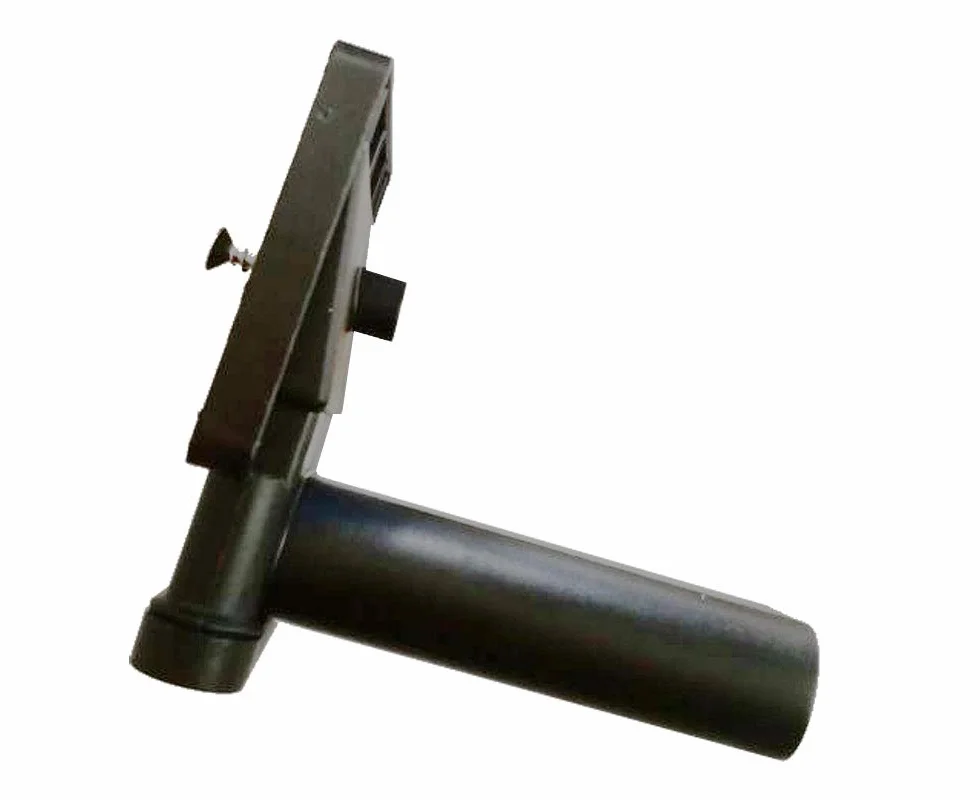 Keenberk Przepełnienie - 90 stopni - do zlewozmywaków z przelewem w półce obok umywalki - prostokątne, płaskie, 50 mm x 80 mm, stal nierdzewna