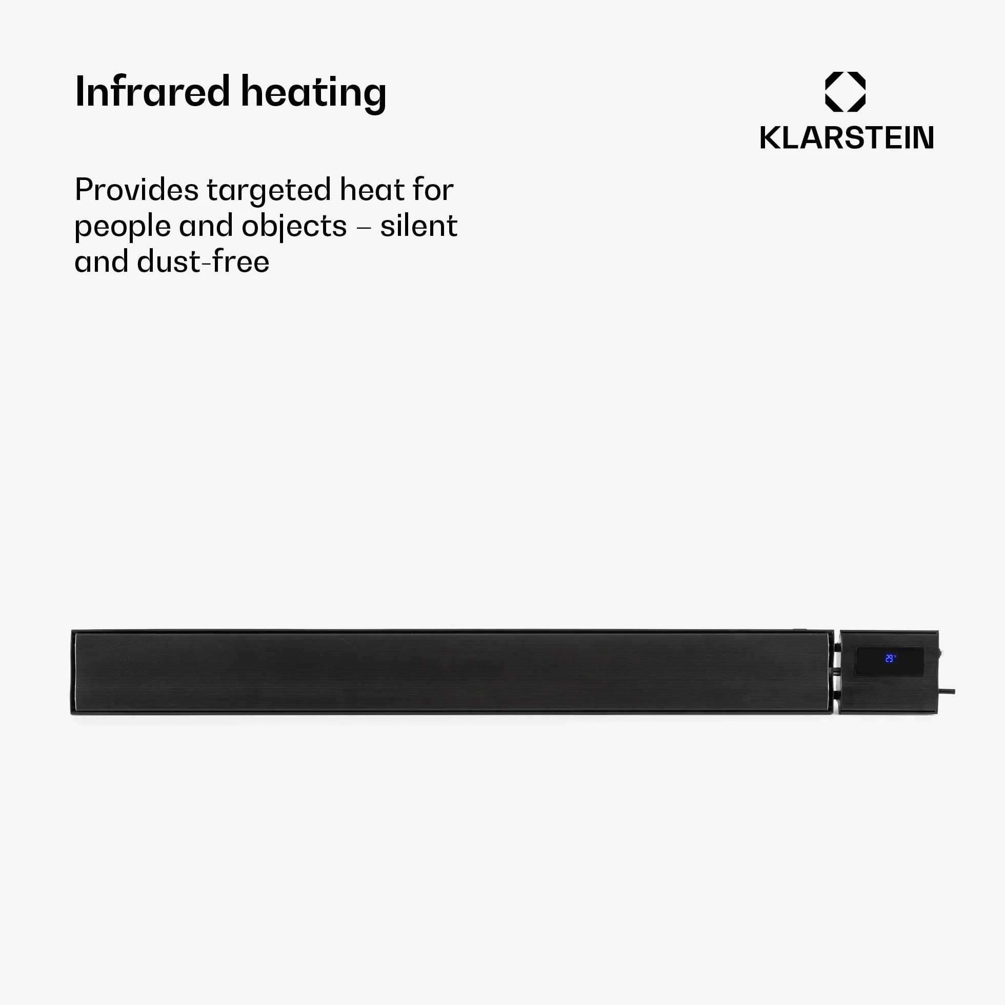 Blumfeldt Cosmic Beam Plus Grzejnik tarasowy na podczerwień 2400 W czarny