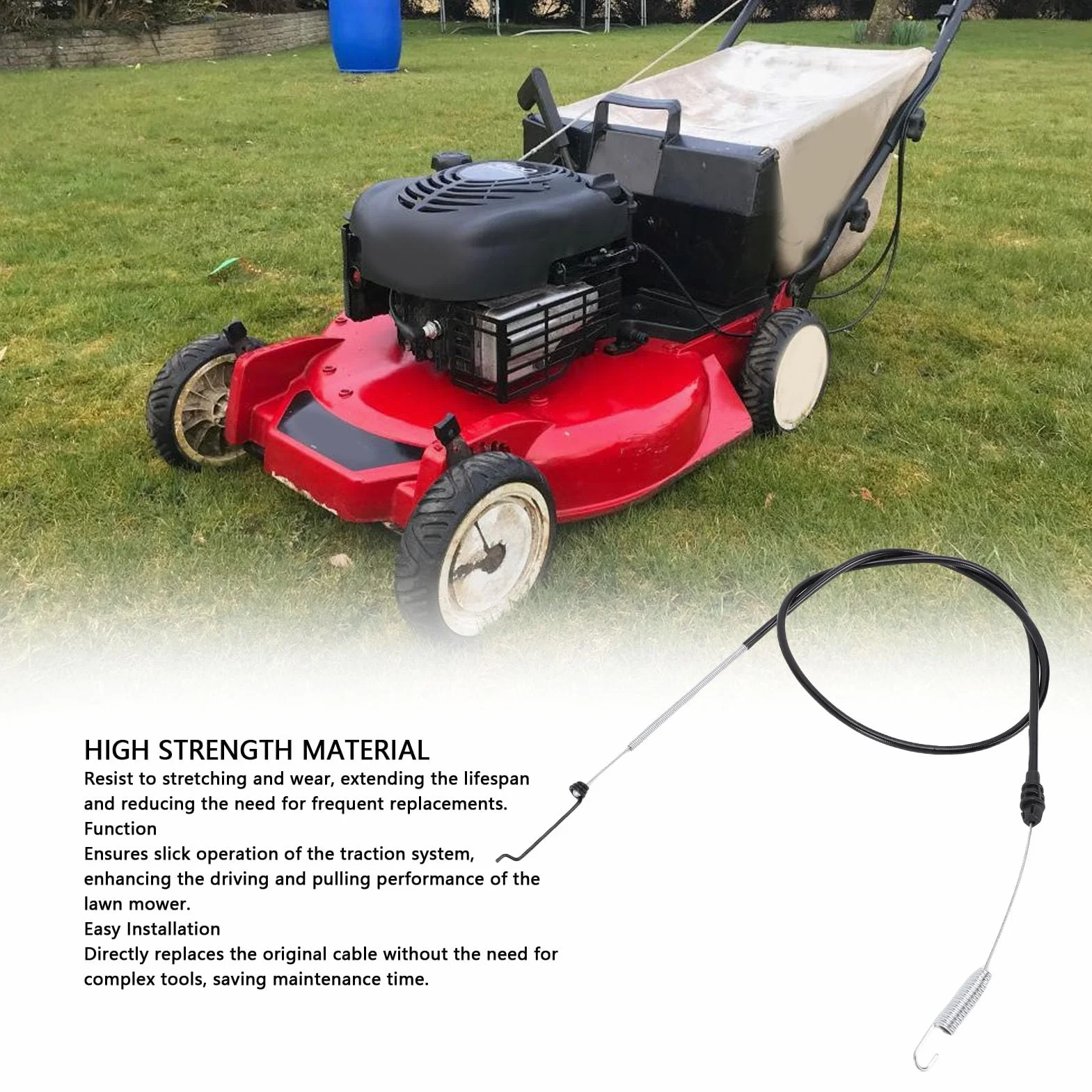 Haofy Kabel Trakcyjny 108-8158 Zamienny Kabel Napędowy OEM ze Stalowym Rdzeniem do Kosiarek