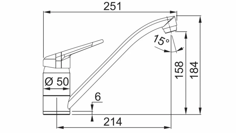 FRANKE 115.0470.653 Armatura Novara-PLUS w kolorze Sahara z obrotową stałą wylewką/mieszaczem jednouchwytowym