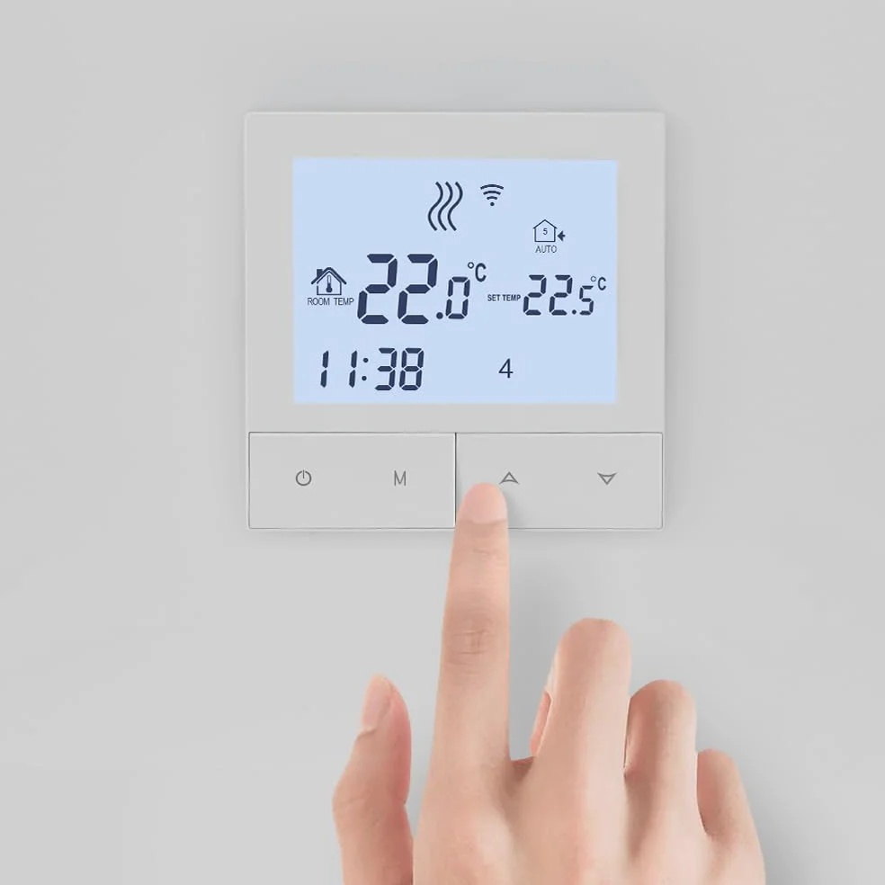 Inteligentny termostat WIFI do ogrzewania domu ciepła podłoga elektryczna z czujnikiem regulator temperatury kotła gazowego OszczęDza Energię I Koszty Ogrzewania(TDS72-WIFI-WPB)