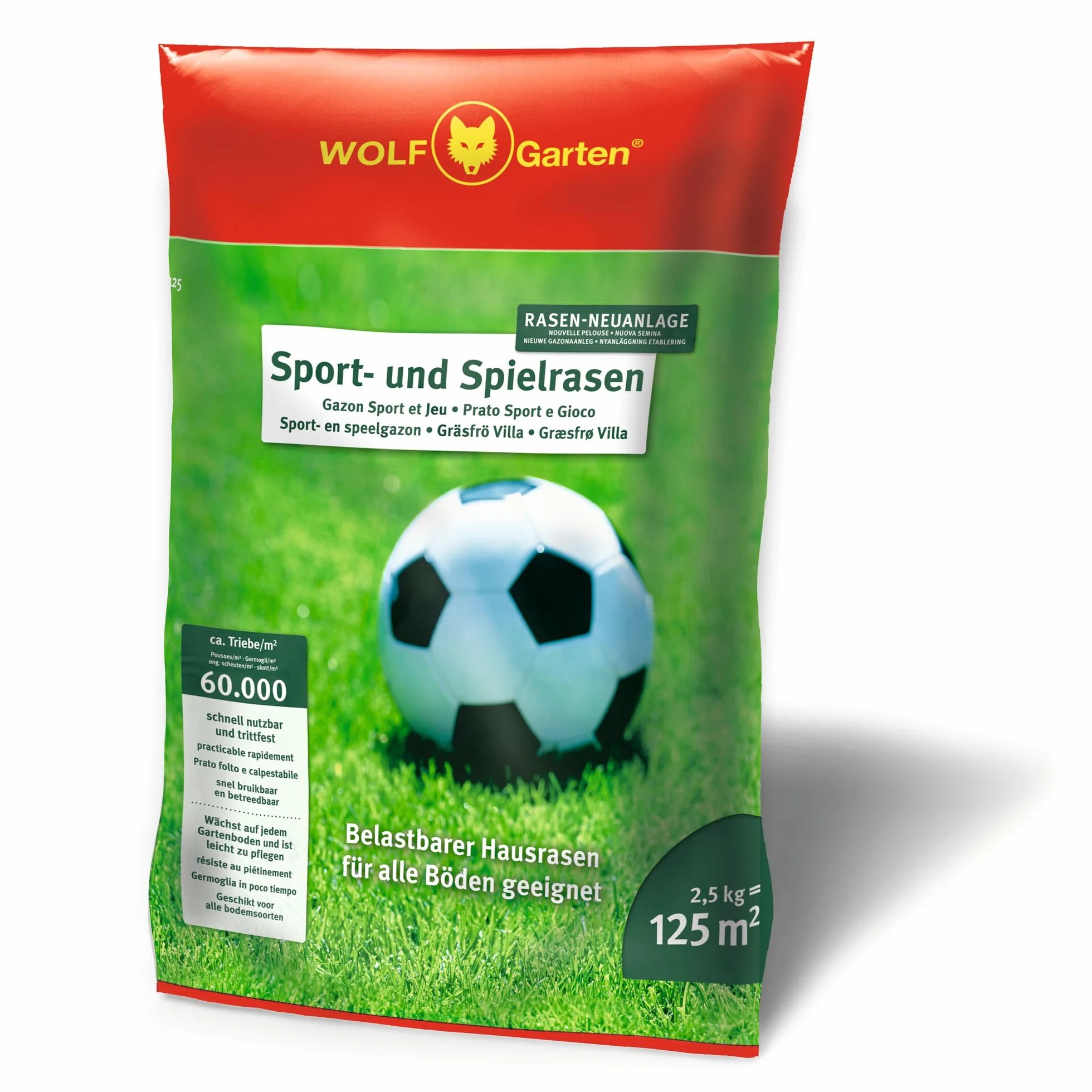 Wolf Garten Mieszanka Nasion Traw Sportowych, 125 m²