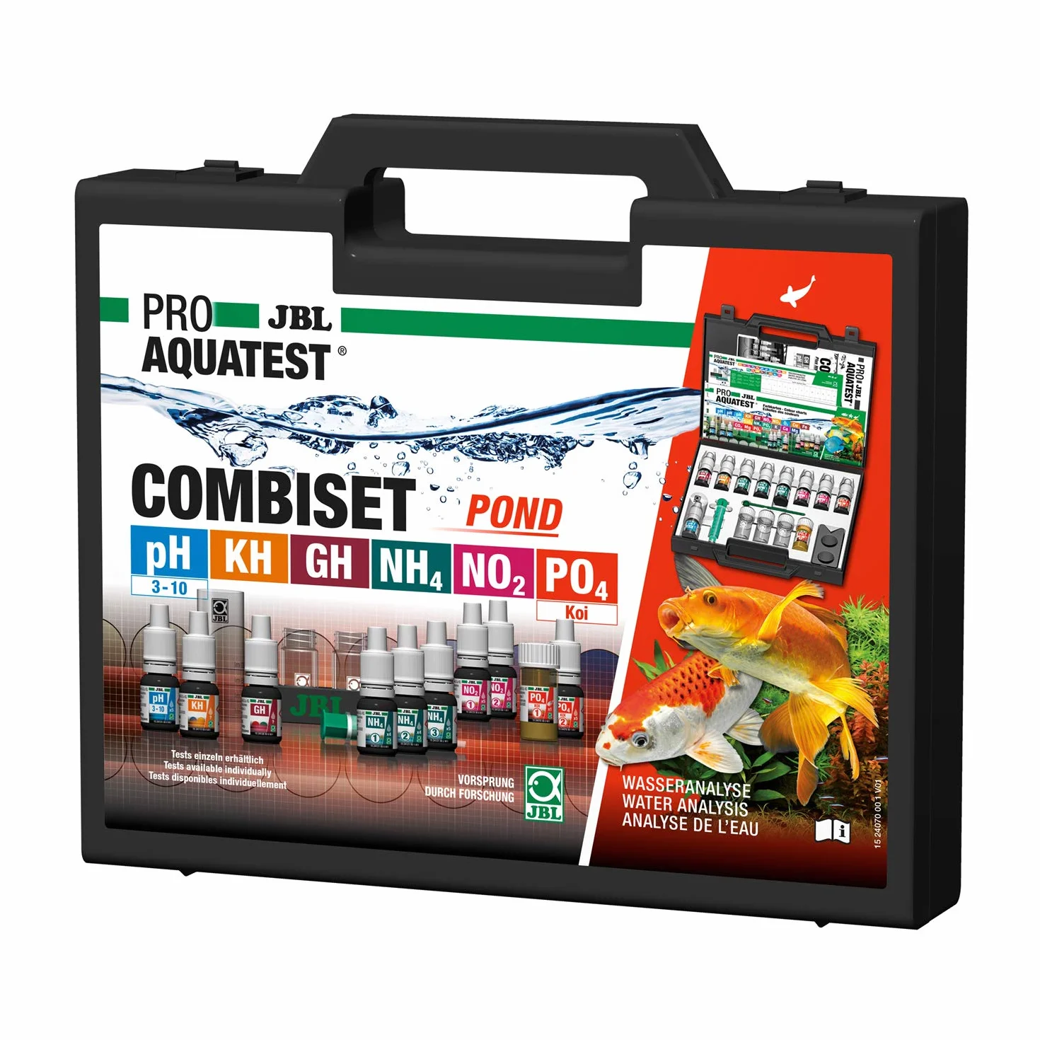 JBL Proaquate Combiset Pond walizka testowa 6 testów akcesoria do stawów koi