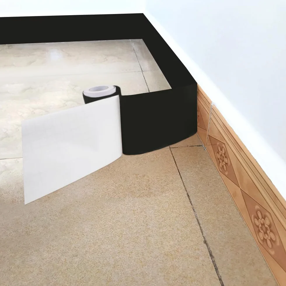 Bordiura samoprzylepna tapeta, 10 x 500 cm, do przyklejenia, do salonu, kuchni, łazienki, zdejmowana, wodoszczelna listwa podłogowa, PCW, dekoracyjna bordiura (zawierająca żelazo)
