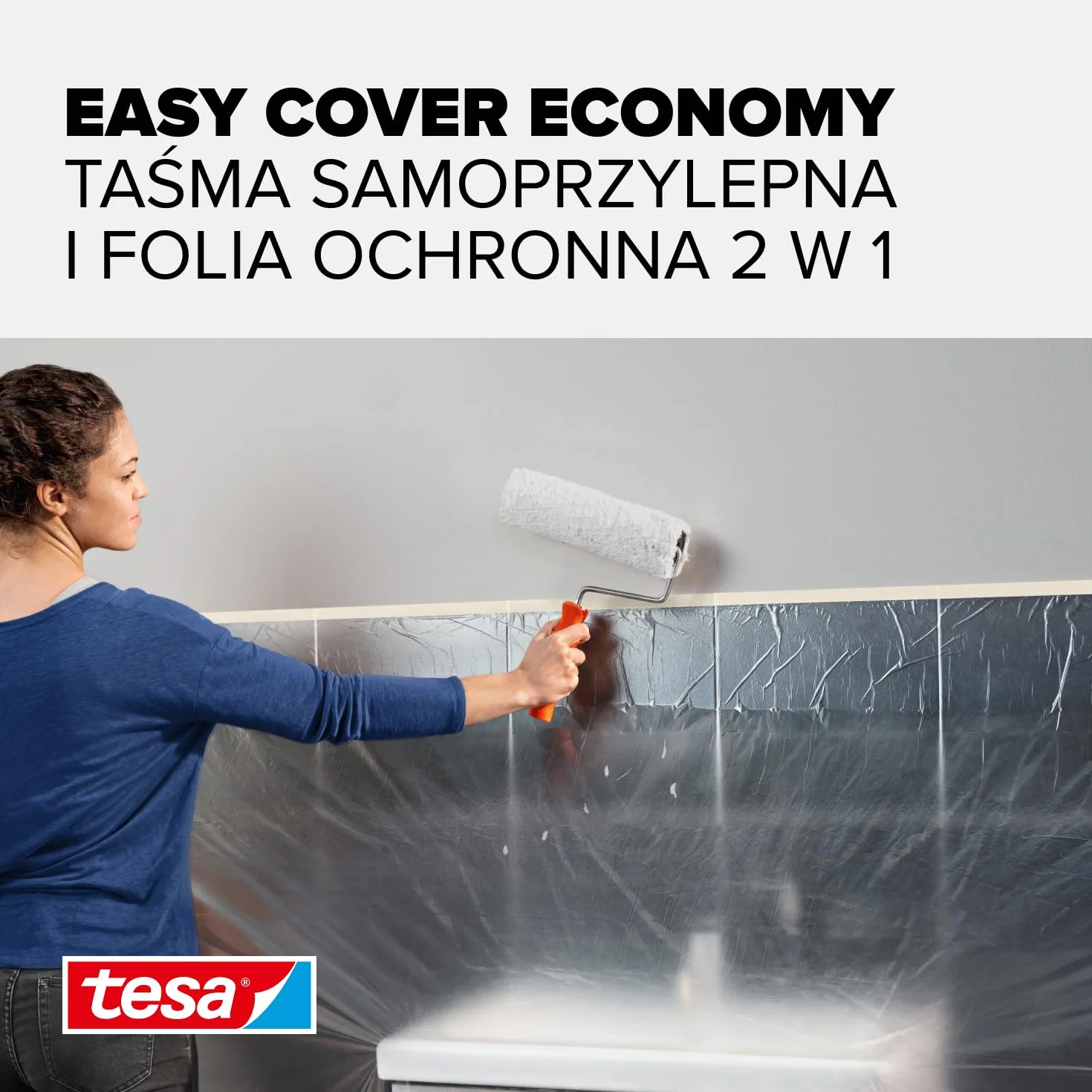 tesa Easy Cover uniwersalna folia Transparent 25m x 550mm