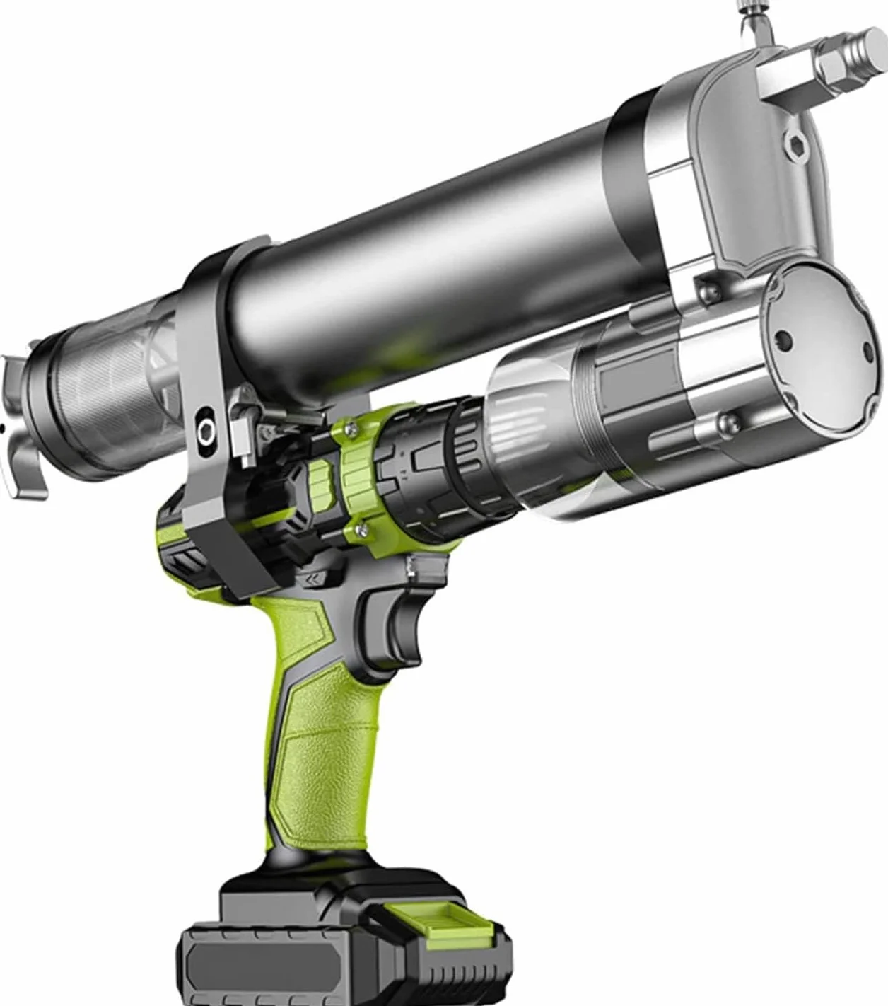 Akumulatorowy pistolet do smarowania, wiertarka litowa 25 V, podwójna prędkość, mechaniczny sprzęt do wtrysku smarowania