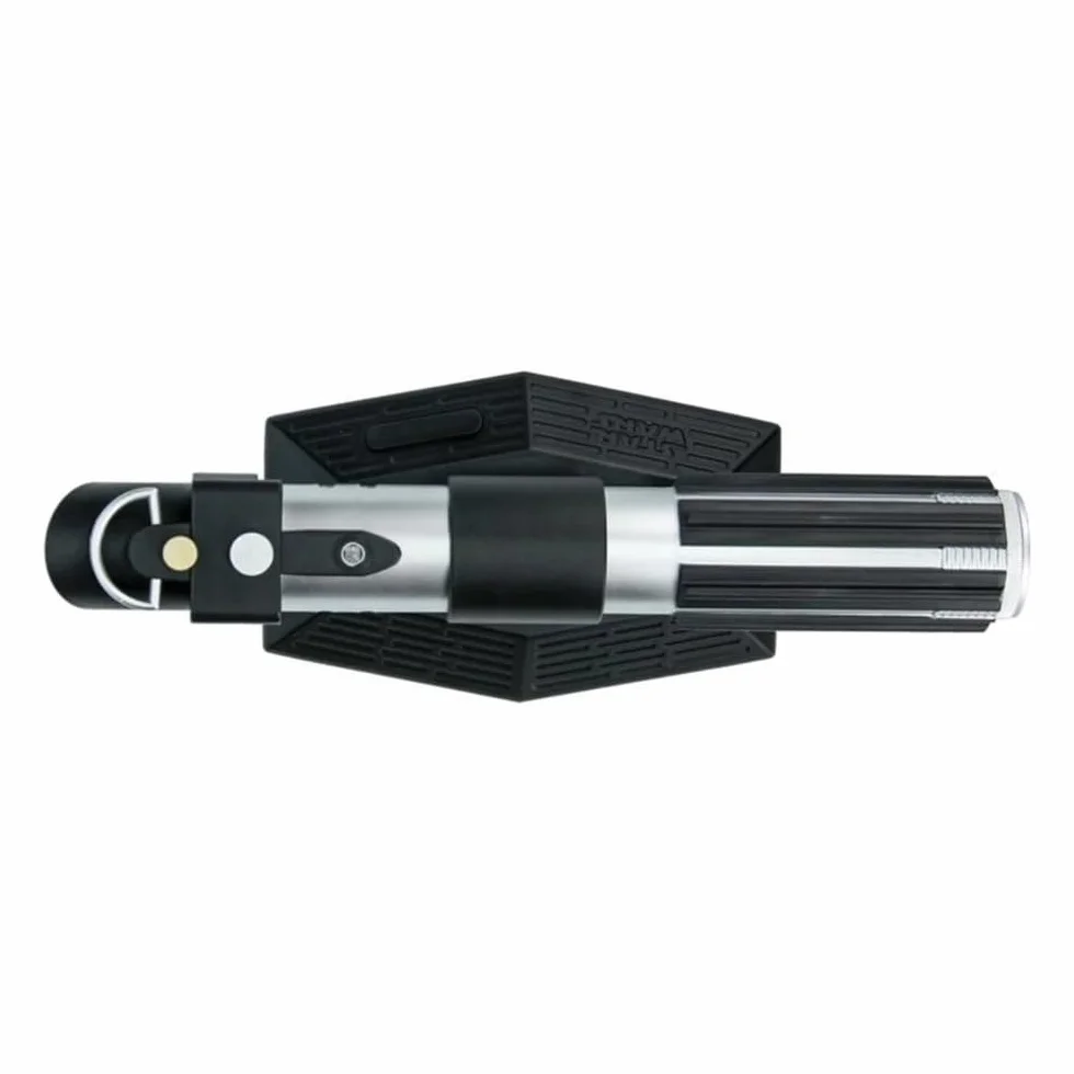 Lampa ścienna z mieczem świetlnym Star Wars – oficjalnie licencjonowana latarka, z czerwonym światłem, kolekcjonerskim oświetleniem i dekoracją Sithów i Jedi, prezent dla fanów filmu Lucas, zasilanie