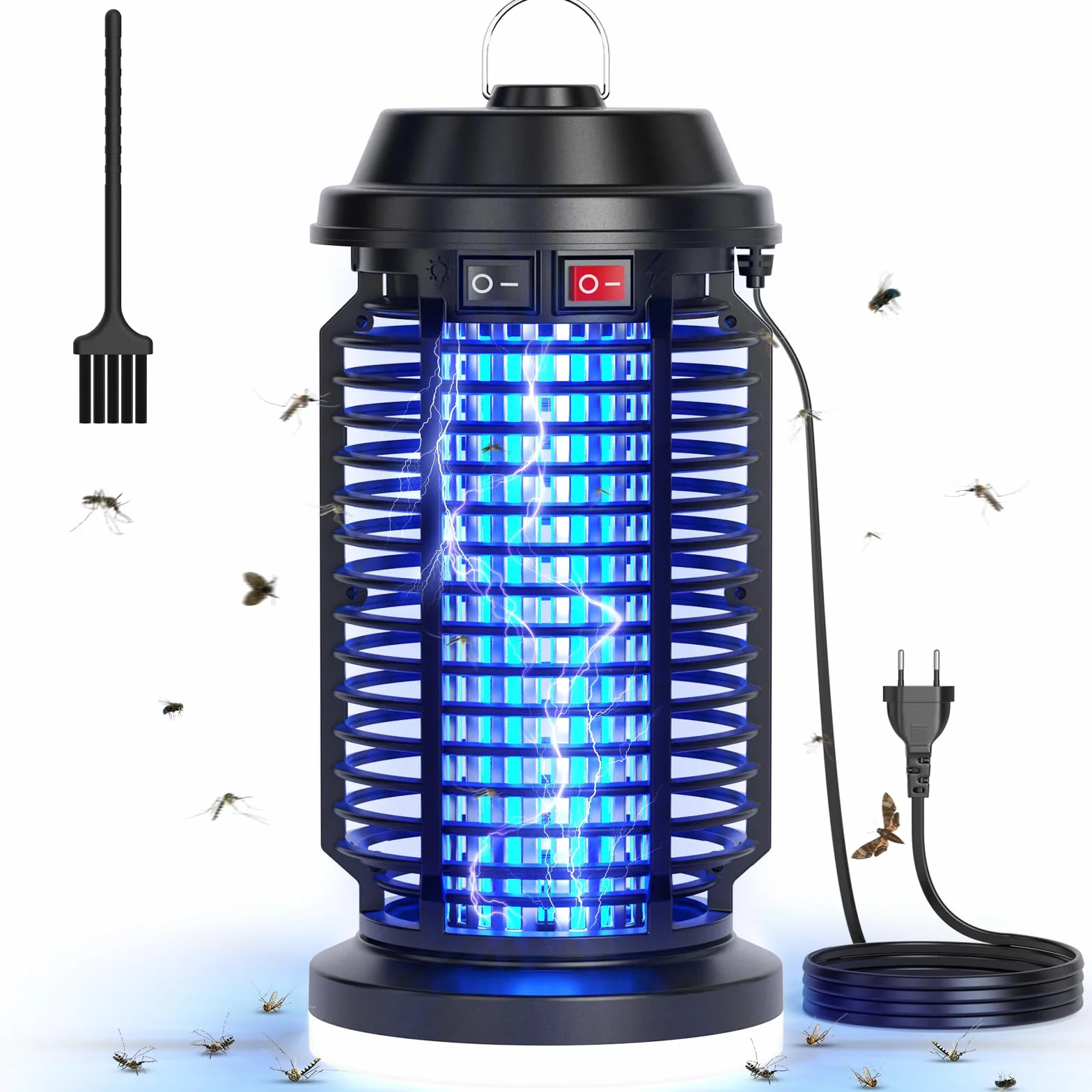 YISSVIC Elektryczna lampa owadobójcza 4200 V IPX4 pułapka na komary UV LED