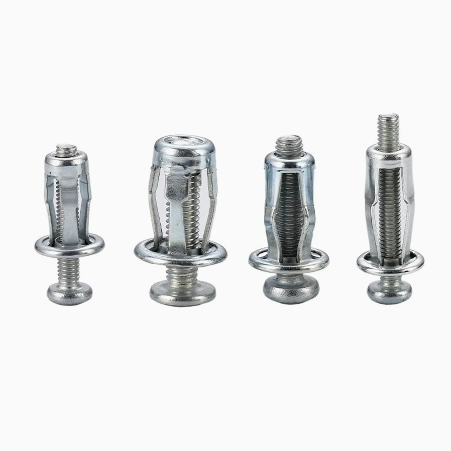 15 sztuk M4 M5 M6 M8 Płatek Nity Śruby Blokujące Nakrętki Zestaw Zestaw Stalowy Pusty Żelazo Aluminiowe Nit Płytka Śruba do Tablicy Rejestracyjnej Samochodu (Kolor: Srebrny, Rozmiar: 15 sztuk M4)