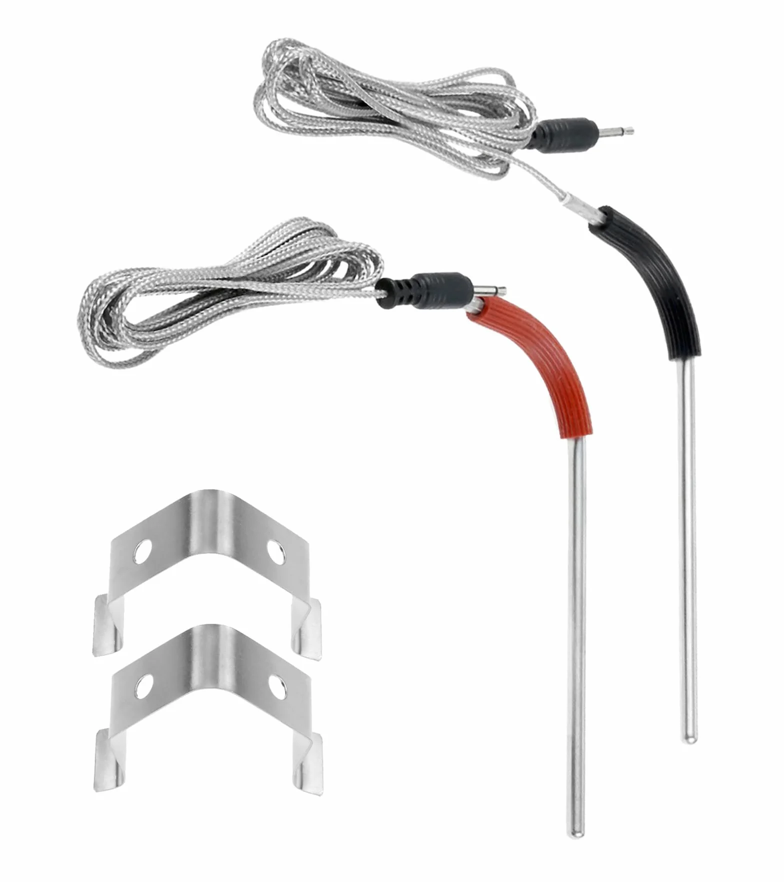 Sonda zapasowa do grilla, kompatybilna z Weber Igrill 2, Igrill Mini Igrill, 3 termometry, sonda do grillowania mięsa, zestaw wymiennych czujników, zakres temperatur od -50°C do 380°C