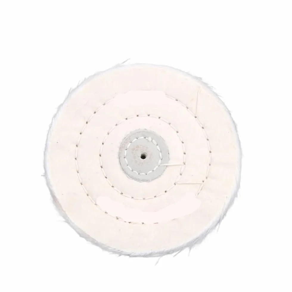 1 szt. Tarcza polerska z małym otworem - biała/żółta bawełniana ściereczka do polerowania i szlifowania, filcowa tarcza szlifierska 50-200 mm(White,200mm)