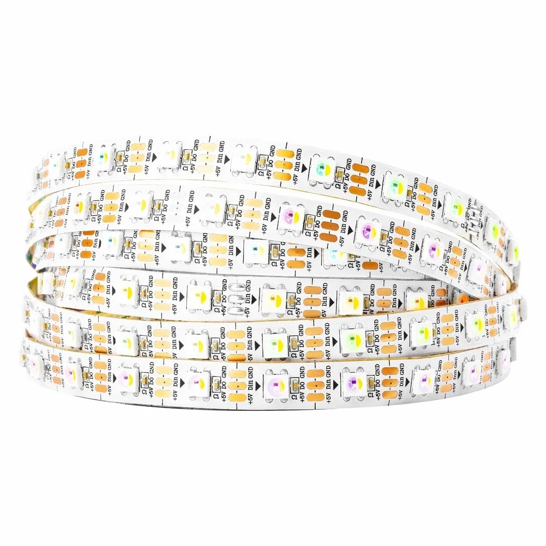 BTF-LIGHTING RGBW RGBNW naturalna biel SK6812 (podobna do WS2812B) 5 m 60 diod LED/Pixel/S/M 300 diod LED, możliwość indywidualnego adresowania, elastyczne, 4 kolory w 1 LED, kolor marzeń LED,
