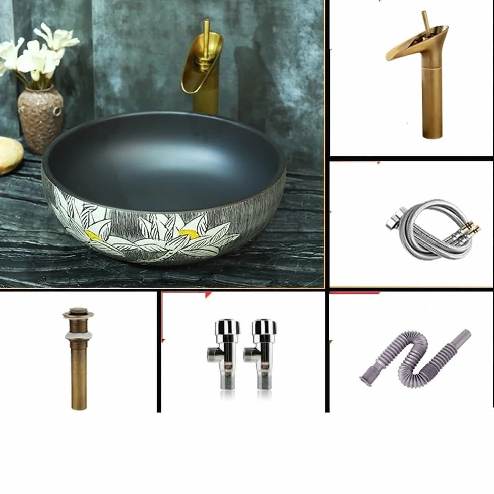 Jingdezhen ceramiczna umywalka nablatowa łazienka łazienka łazienka umywalka umywalka łazienkowa umywalka łazienkowa