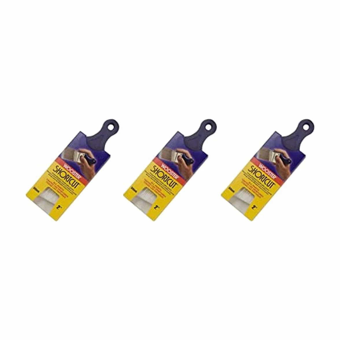Wooster Pędzel Q3211-2 Skrót pod kątem szarfy, 5 cm, biały - 3 szt