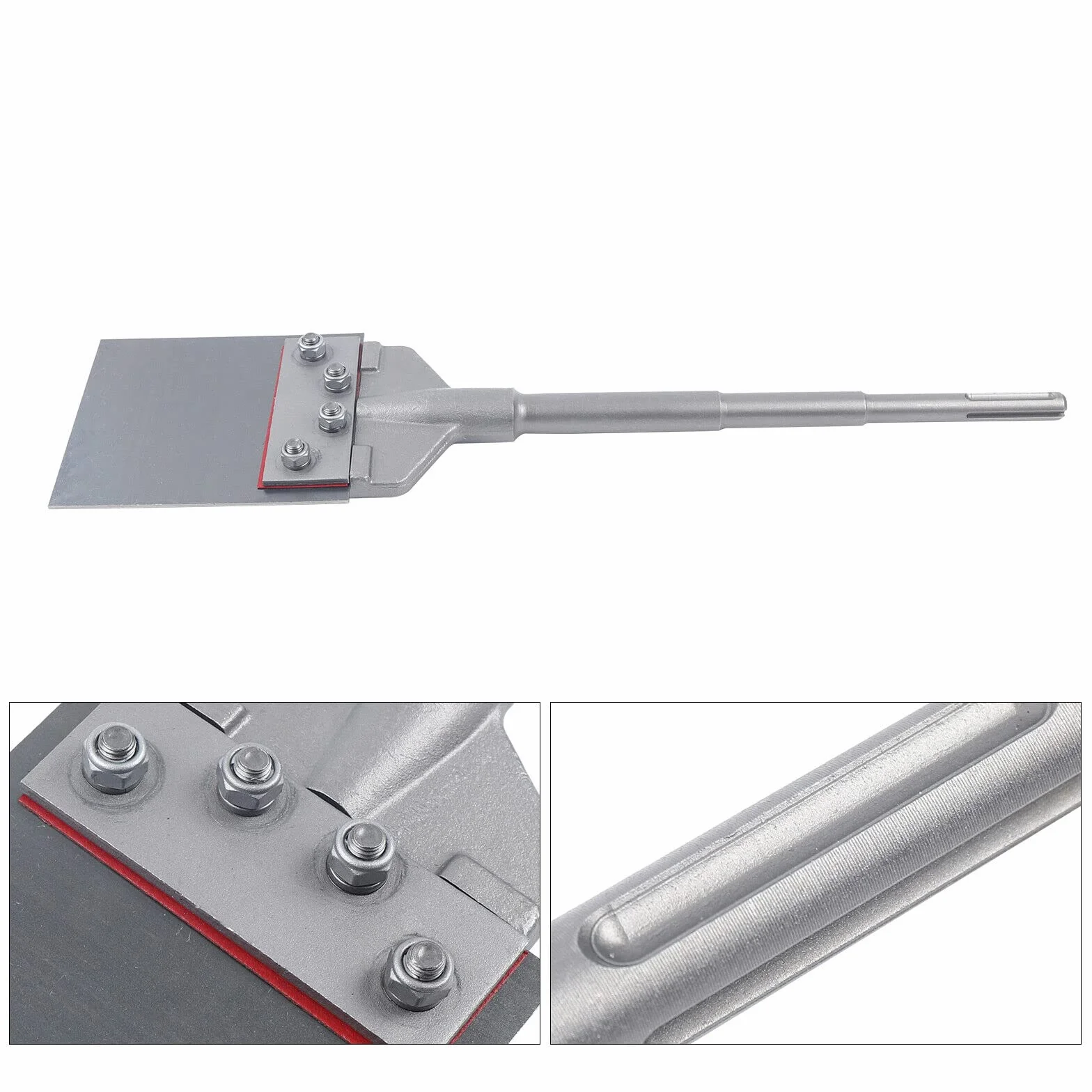 SDS-Max dłuto szpachlowe, 245 x 60 mm, skrobak podłogowy, usuwanie płytek, podpórka, dłuto, szpachelka