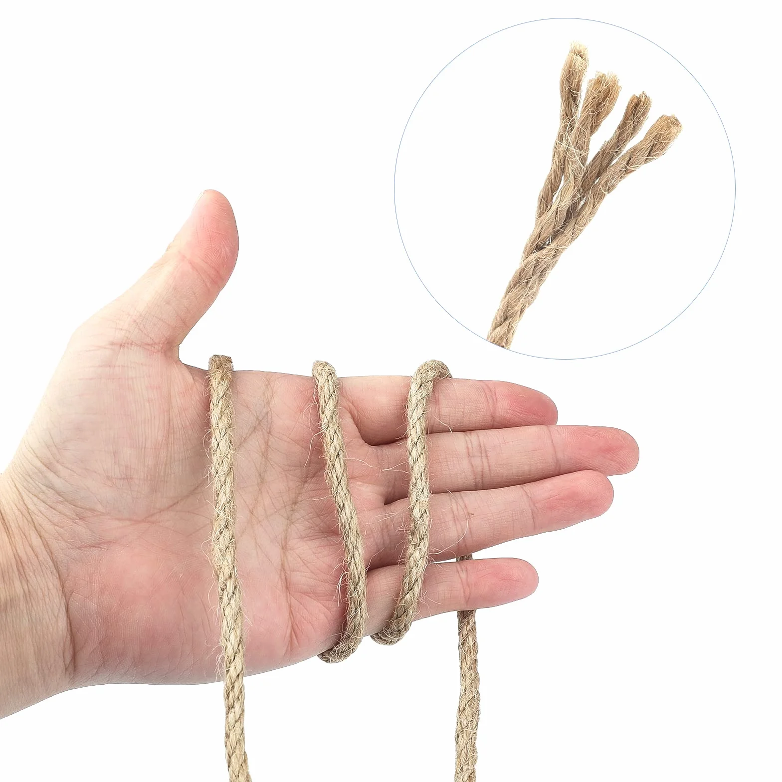 Lina jutowa 6 mm 30 m naturalny sznurek jutowy rzemieślnicza do drapaka dla kotów
