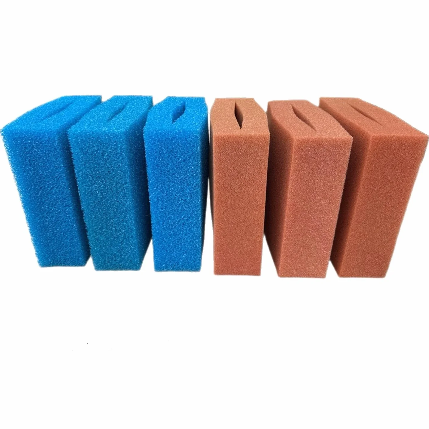 BioTec 5/10/30 zestaw wymiennych gąbek do stawu Oase Biotec z filtrem do stawu / czerwonych i niebieskich gąbek filtrujących szczelinowych/wymiary 25 x 25 x 8 cm/niemiecka jakość (zestaw Biotec 10/3 x