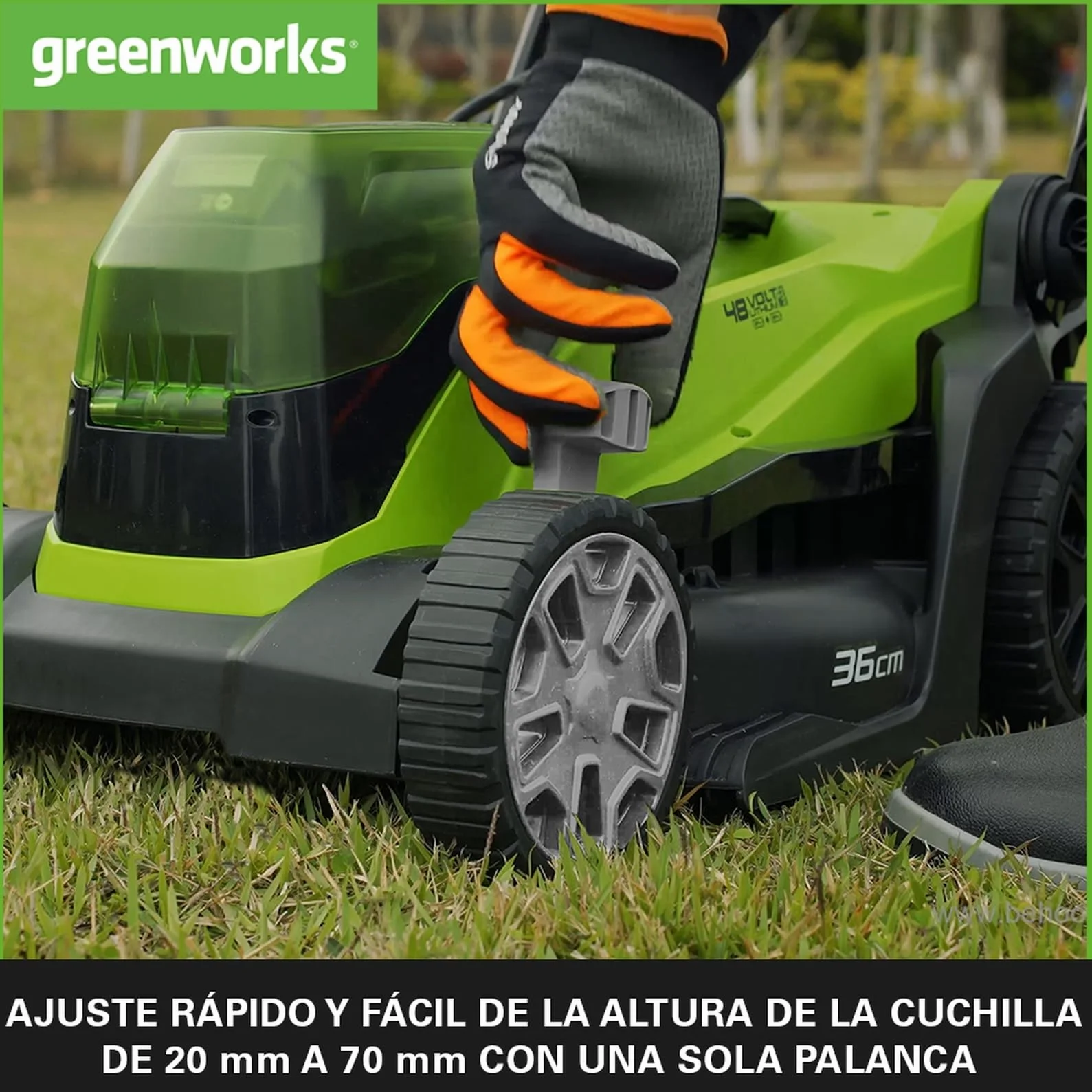 Greenworks G24X2LM36K4X Kosiarka Akumulatorowa 36cm 40L 2x24V 4Ah