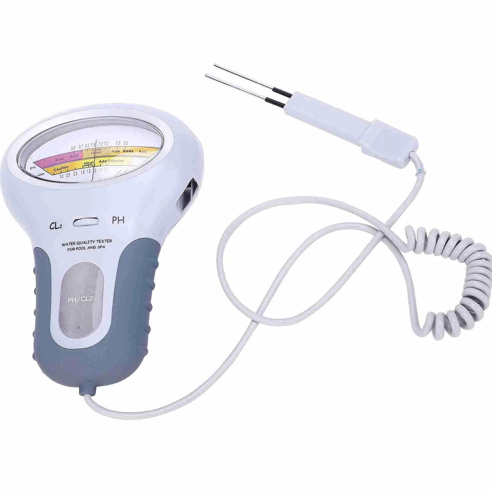 Cyfrowy miernik jakości wody basenowej Tester chloru i PH PC-102B z sondą LCD