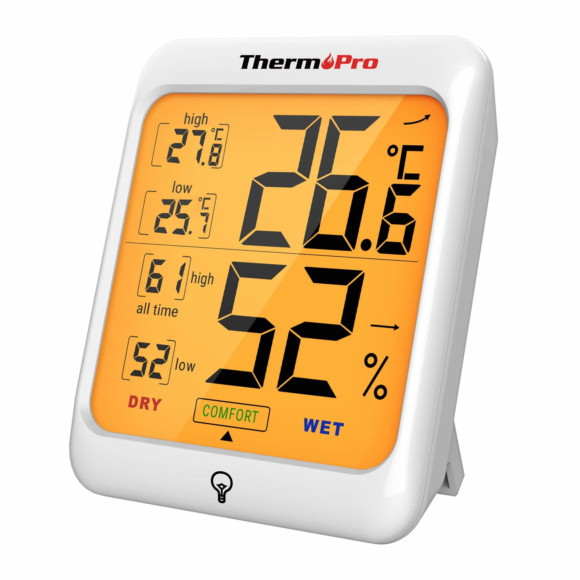 ThermoPro TP53 Profesjonalny termometr higrometr cyfrowy z podświetleniem