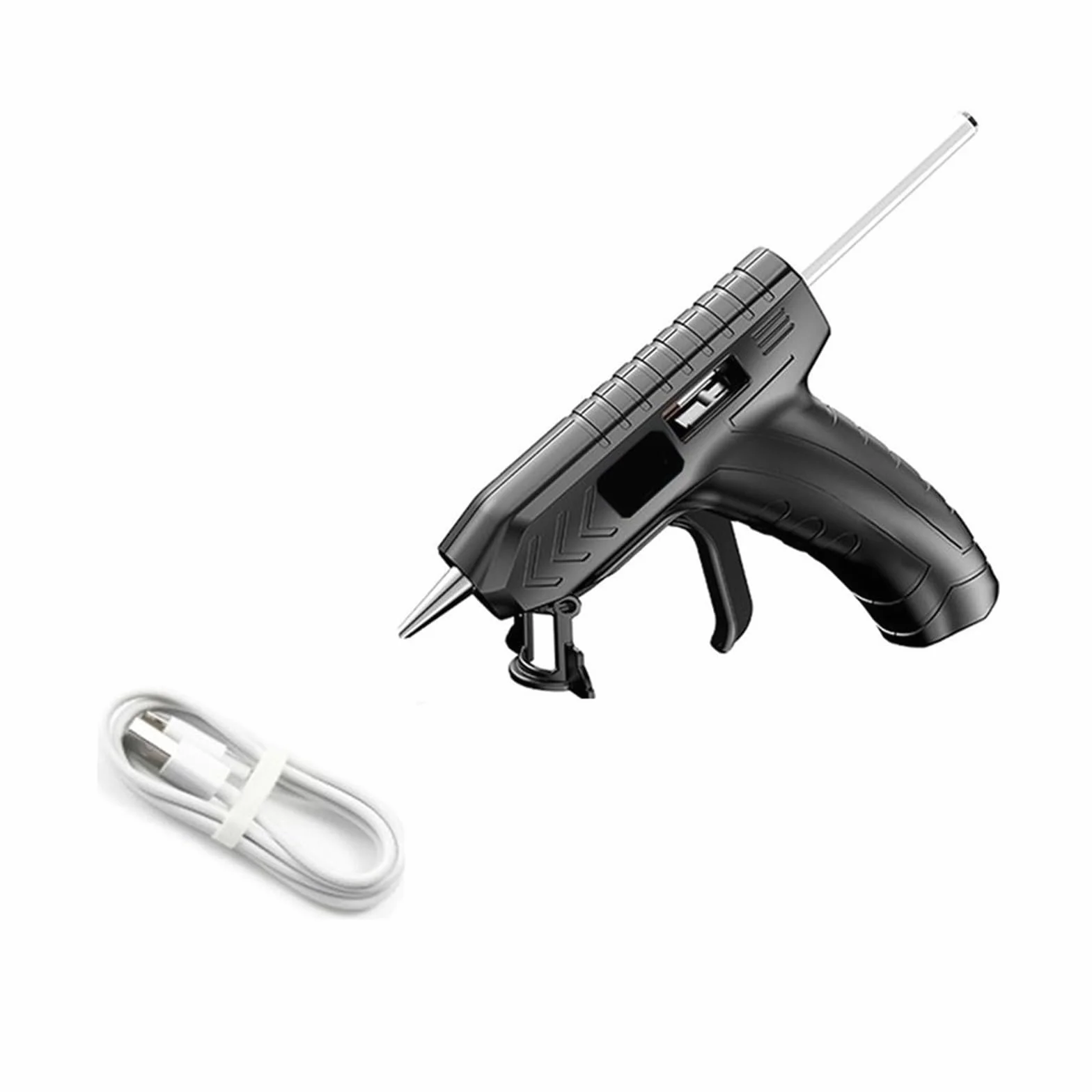 Pistolet do klejenia na gorąco, ładowany przez USB, narzędzie wysokotemperaturowe do samodzielnego wykonania w domu, szybkie nagrzewanie za pomocą patyczków klejowych, idealny do napraw i projektów