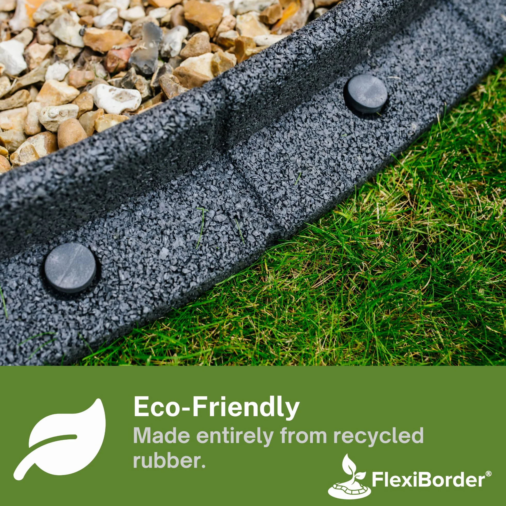EcoShape FlexiBorder elastyczny system krawędzi trawnika 6 x 1 metr czarny