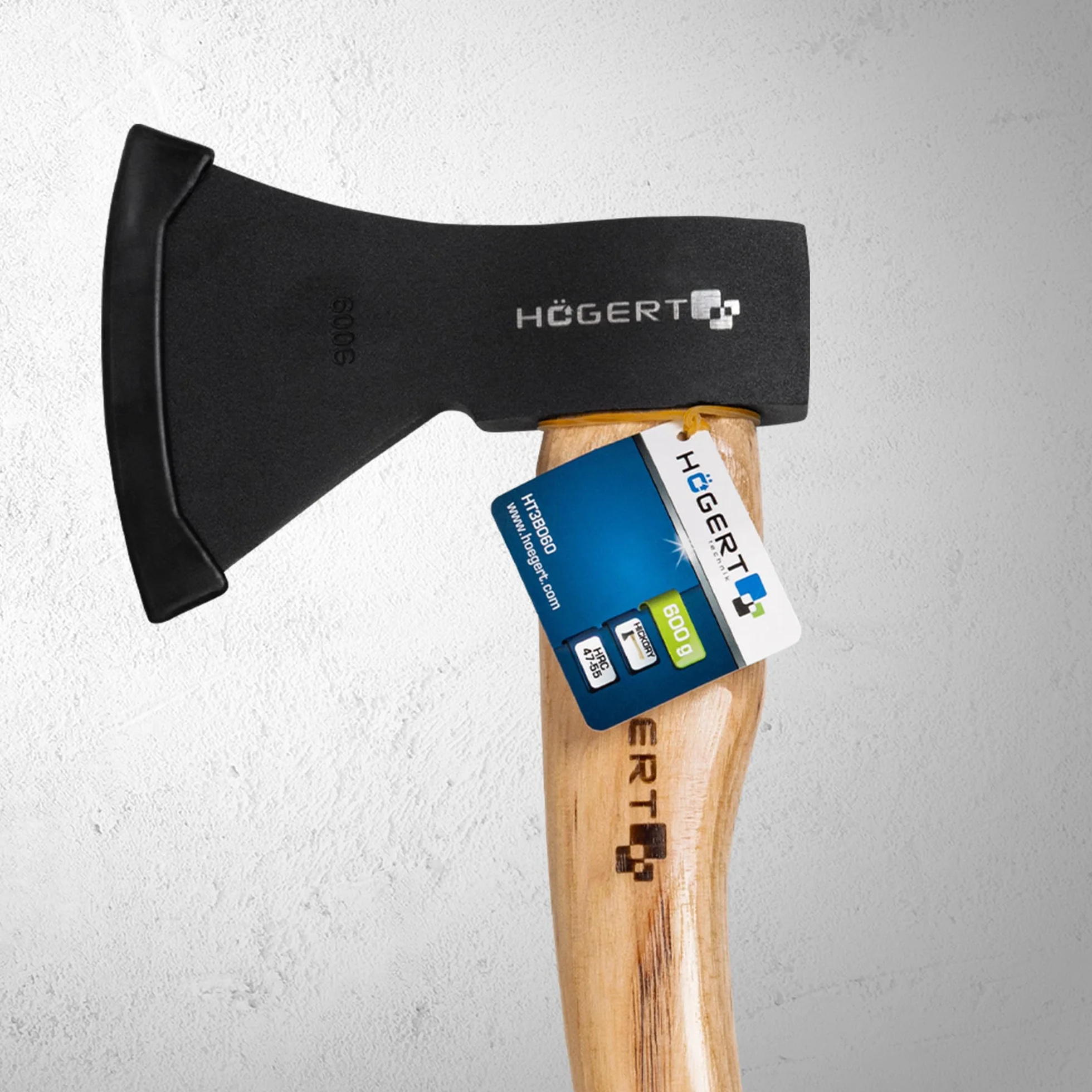 HÖGERT TECHNIK Siekiera 1000 g z drewnianym trzonkiem, hartowany liść 47-55 HRC