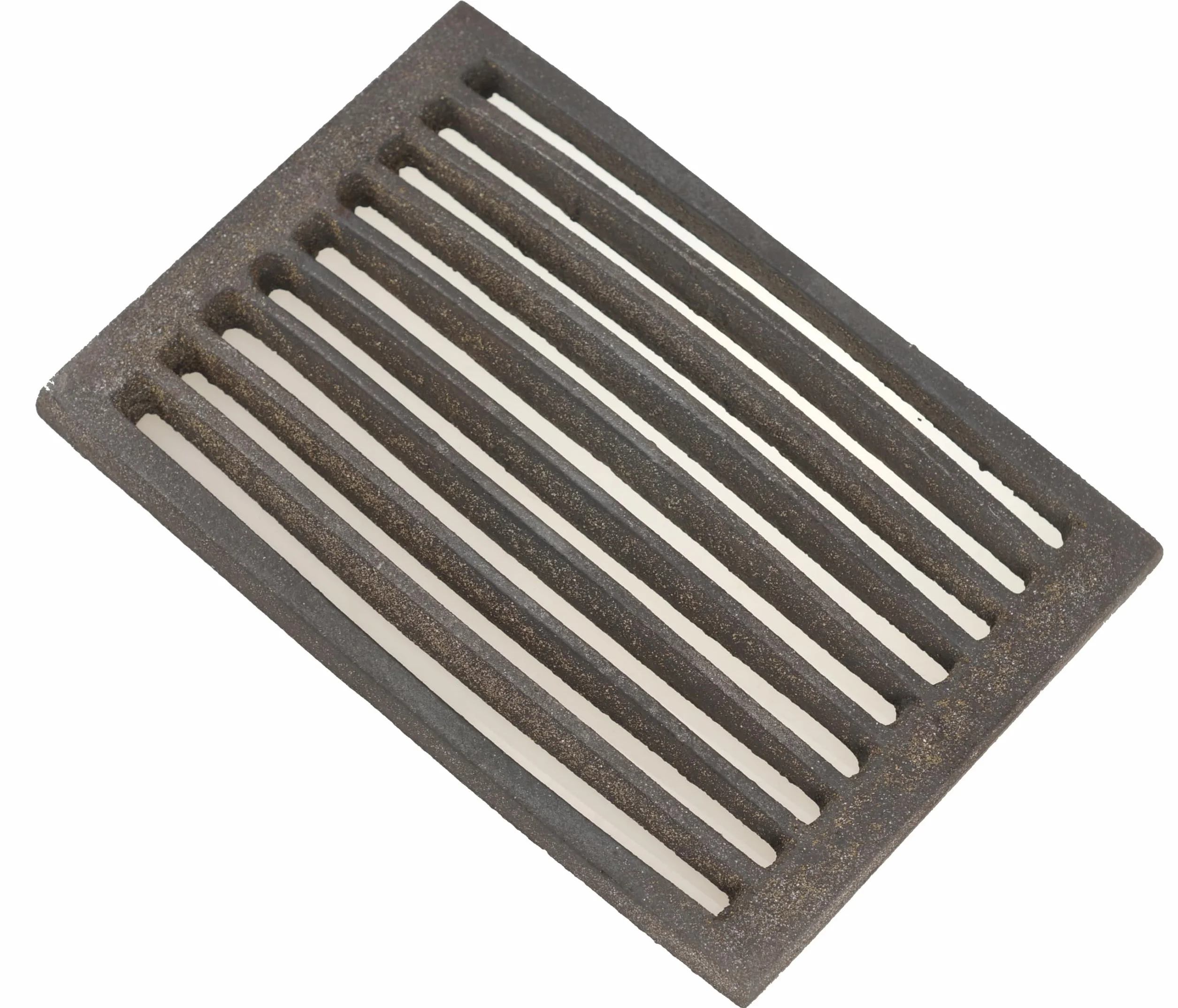 Żeliwny ruszt do pieca – Wymienny ruszt do kominka, pieca, grilla lub pieca kuchennego – Wytrzymały wkład 300 x 200 mm – Solidny i żaroodporny – Żeliwny ruszt do pieca