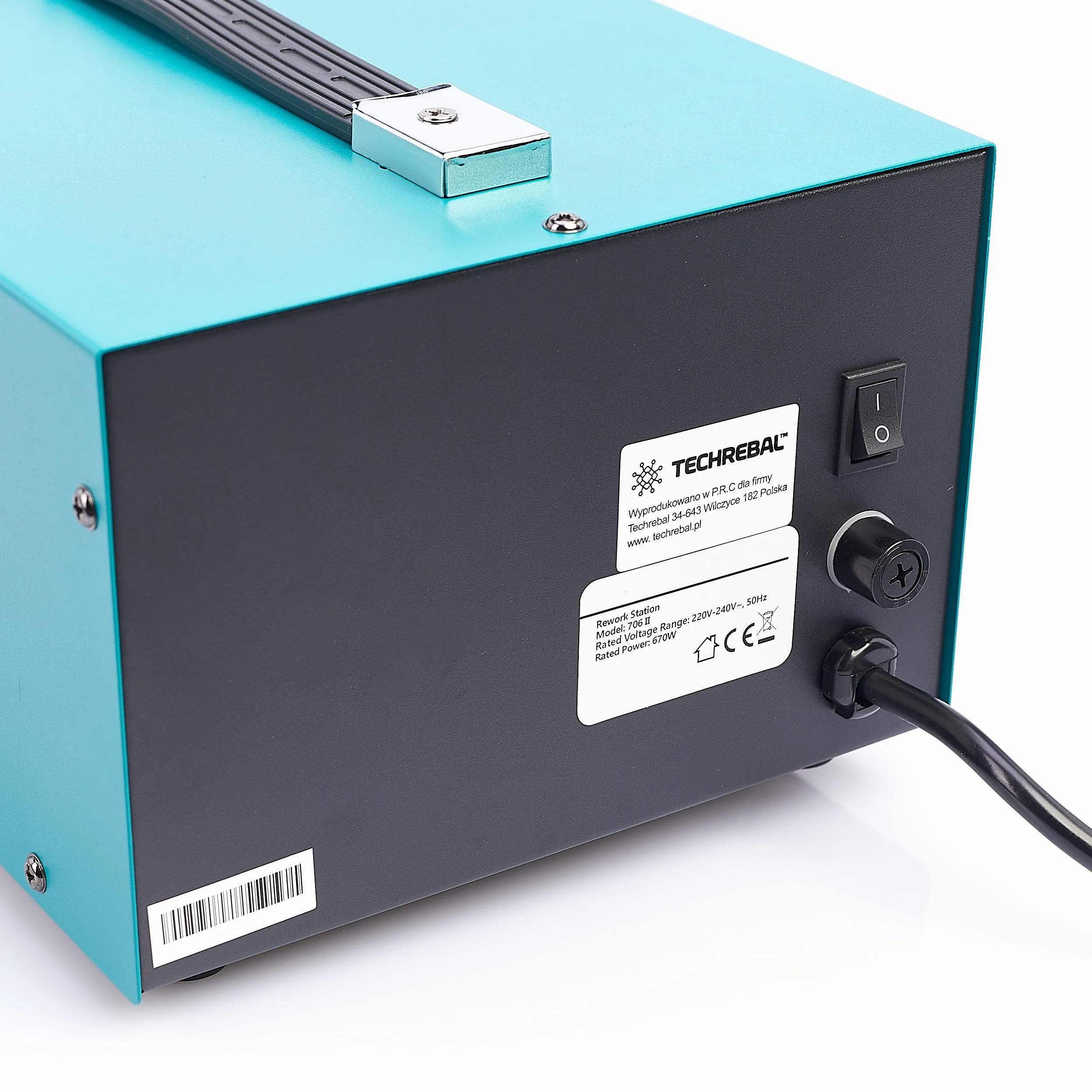 Stacja Lutownicza 2w1 Hot Air Techrebal 706 II Lutownica Grotowa Kolbowa Precyzyjna Mocna Na Groty T12