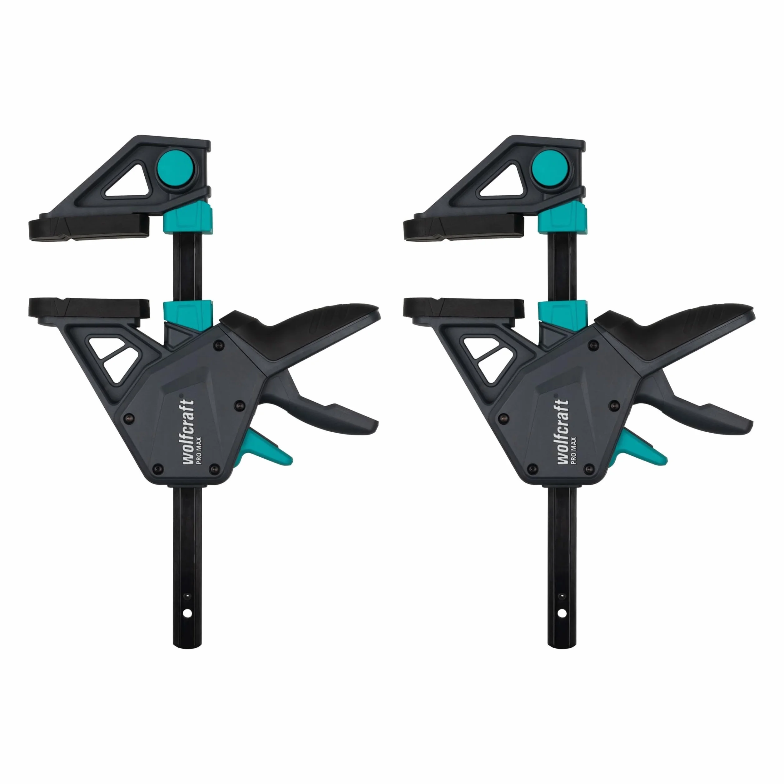 wolfcraft 2 zaciski jednoręczne PRO MAX - 8665060 - e Zacisk o dużej mocy do najwyższych wymagań zawodowych - Rozmiar zacisku 150 mm