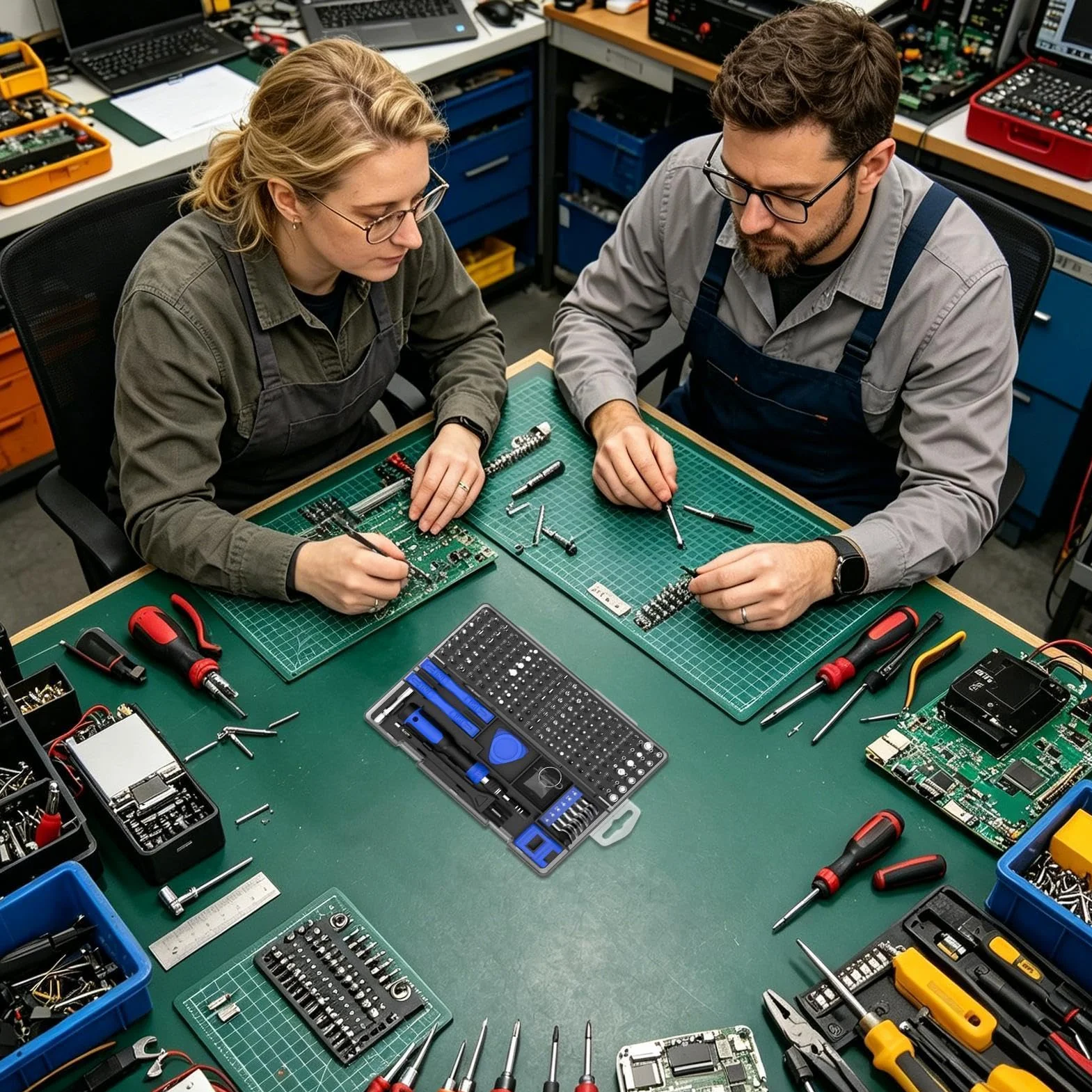 Zestaw wkrętaków precyzyjnych do elektroniki 160 w 1 Narzędzie Naprawcze z | Precyzyjny Śrubokręt do Napraw Domowych Do warsztatu przemysłowego, komputera, laptopa, urządzeń
