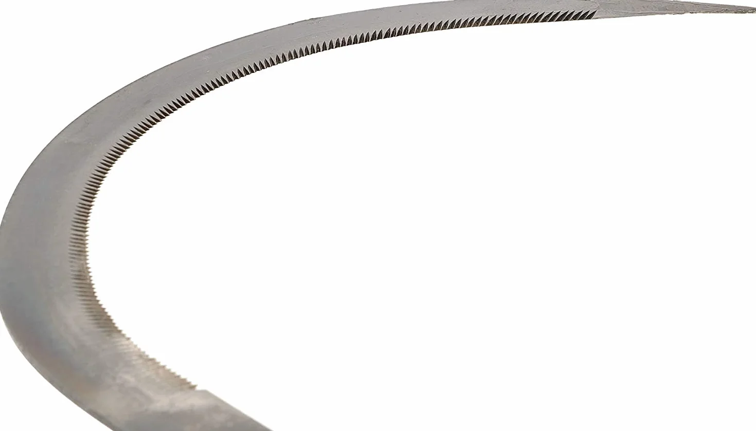 Sierp, Klasyczna kosa z drewnianym uchwytem i ząbkowanym ostrzem o długości 16" (40cm)
