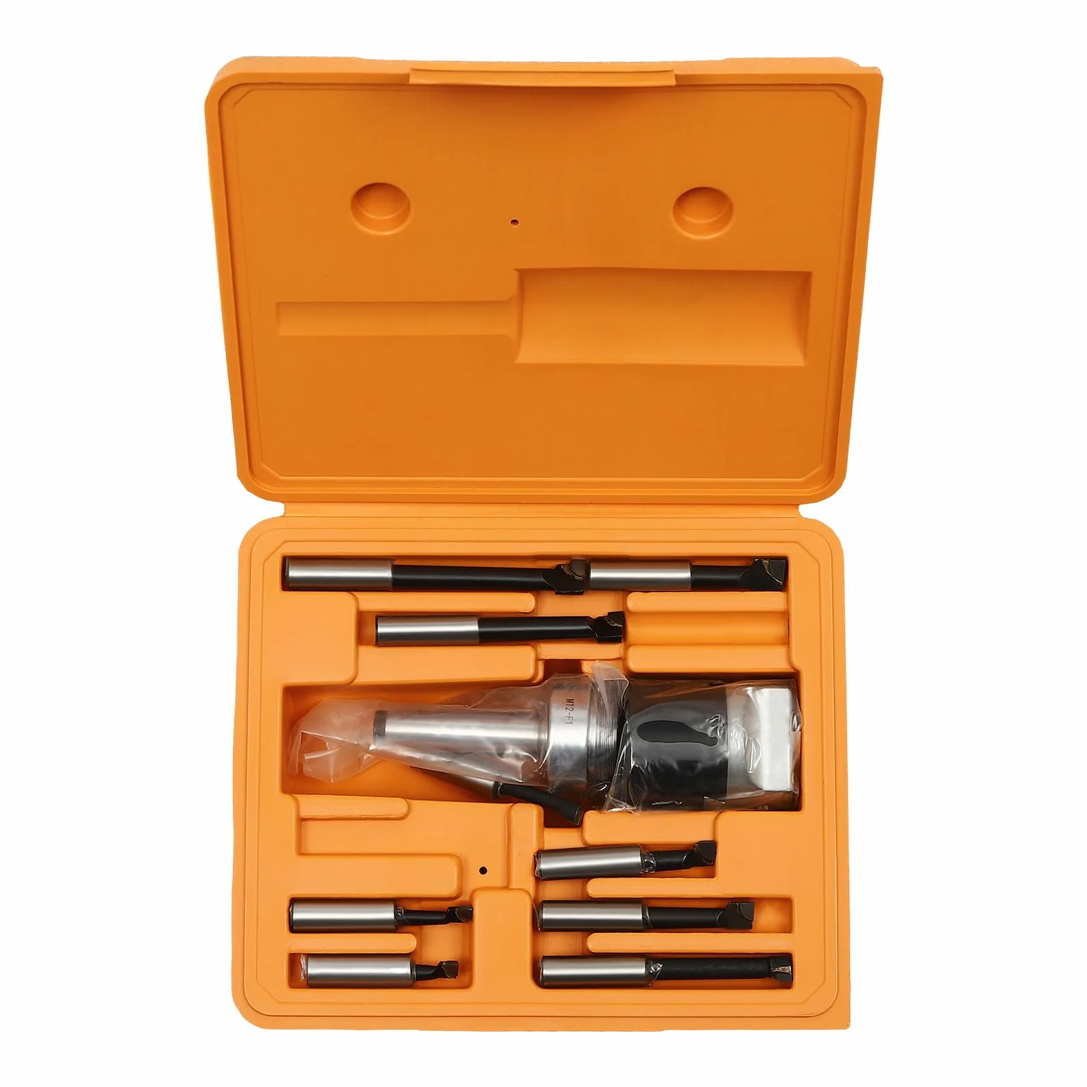 Zestaw 9 głowic wiertniczych, zakres wiercenia 10-125 mm, precyzja do 0,01 mm, kompatybilny z R8/BT40/NT/MT, akcesoria do wiertarek, frezarek CNC