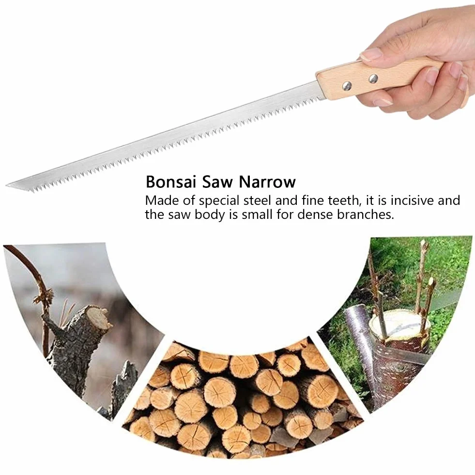 Bonsai Piła Wąska, Piła Bonsai Wąska Piła do Drzewa 325mm Wąska Piła do Drzewa Piła Ręczna Piła do Małego Zęba Narzędzie Ogrodnicze do Domu Ogród Gospodarstwo Rolnictwo