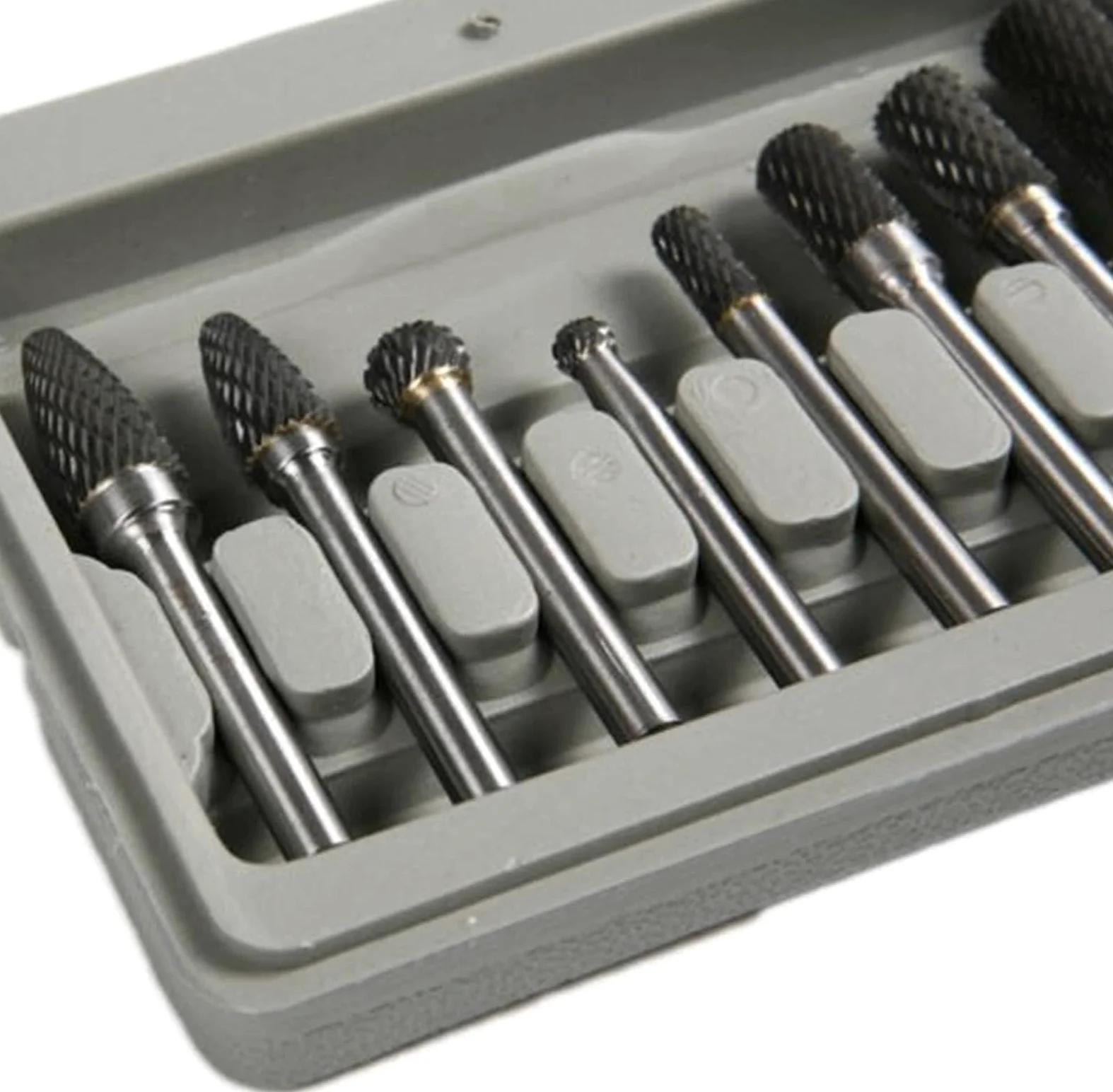 Metalowy pilnik zgrzytowy, zestaw pilników igłowych, 8 szt. 1/4 "wiert z węglika spiekanego 6mm pilnik obrotowy narzędzie do grawerowania CNC wytrzymały pilnik